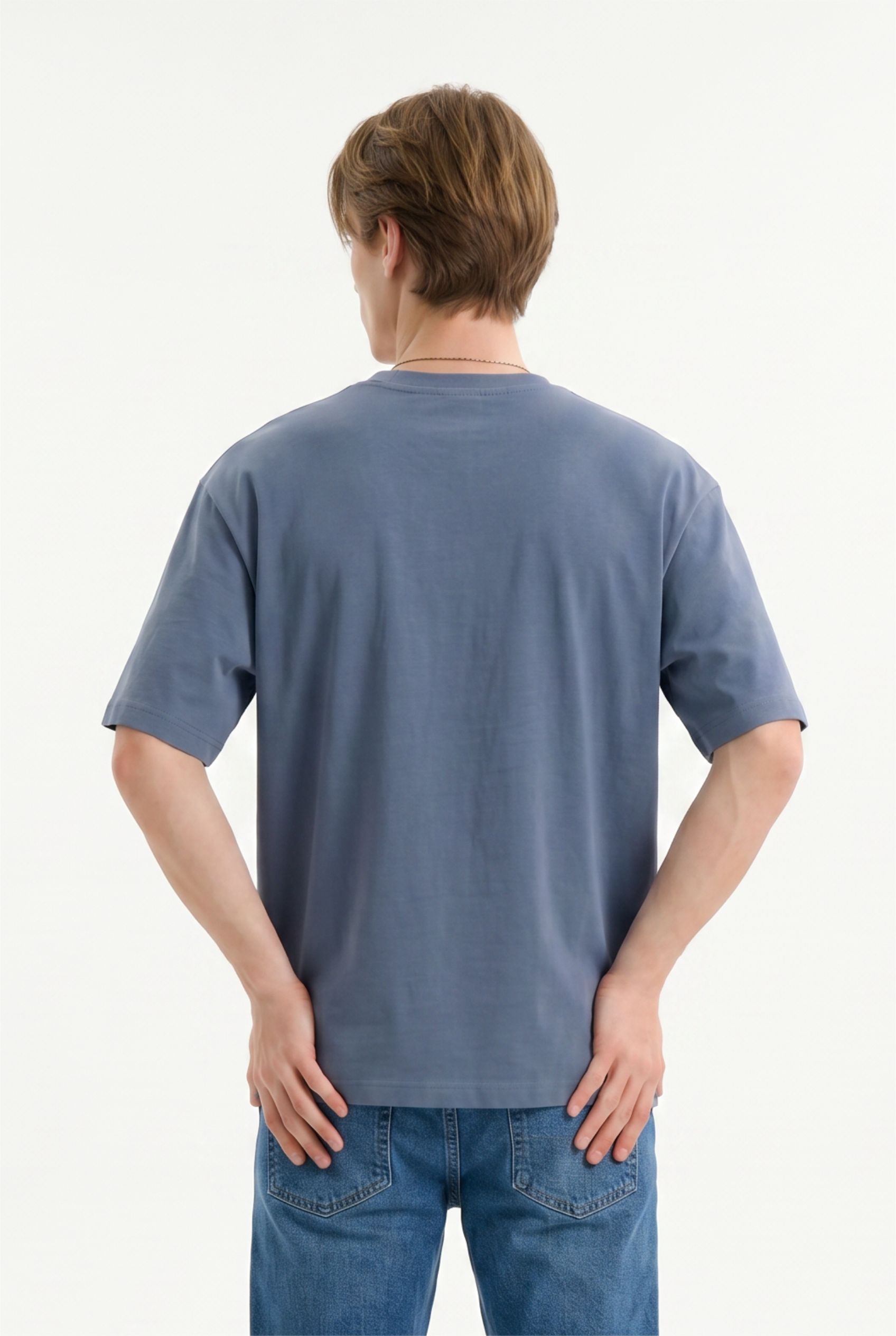Blue Relaxed Graphic Tee