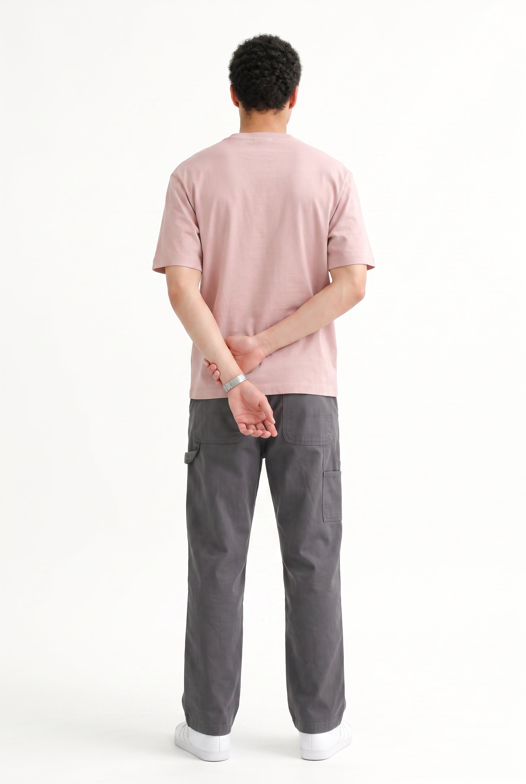Pink Oversized Crew Neck Tee