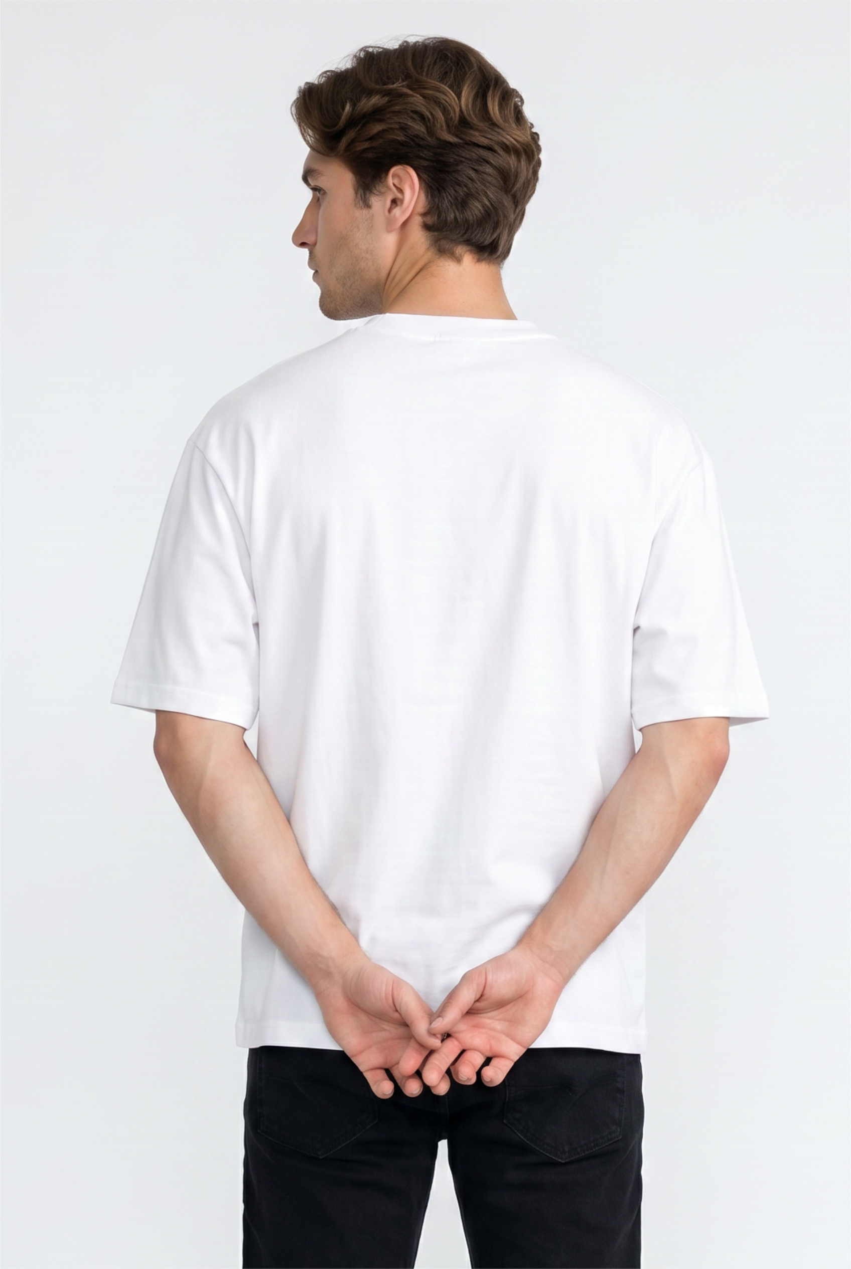 White Clean-Cut Relaxed Tee