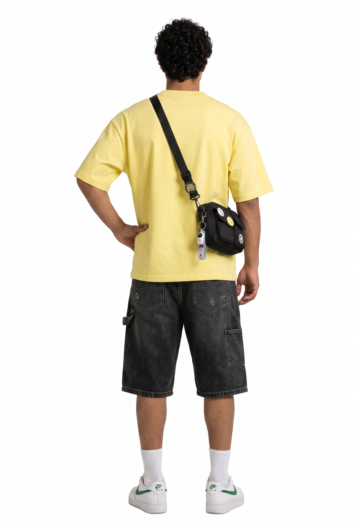 Yellow Oversized Crew Neck Tee