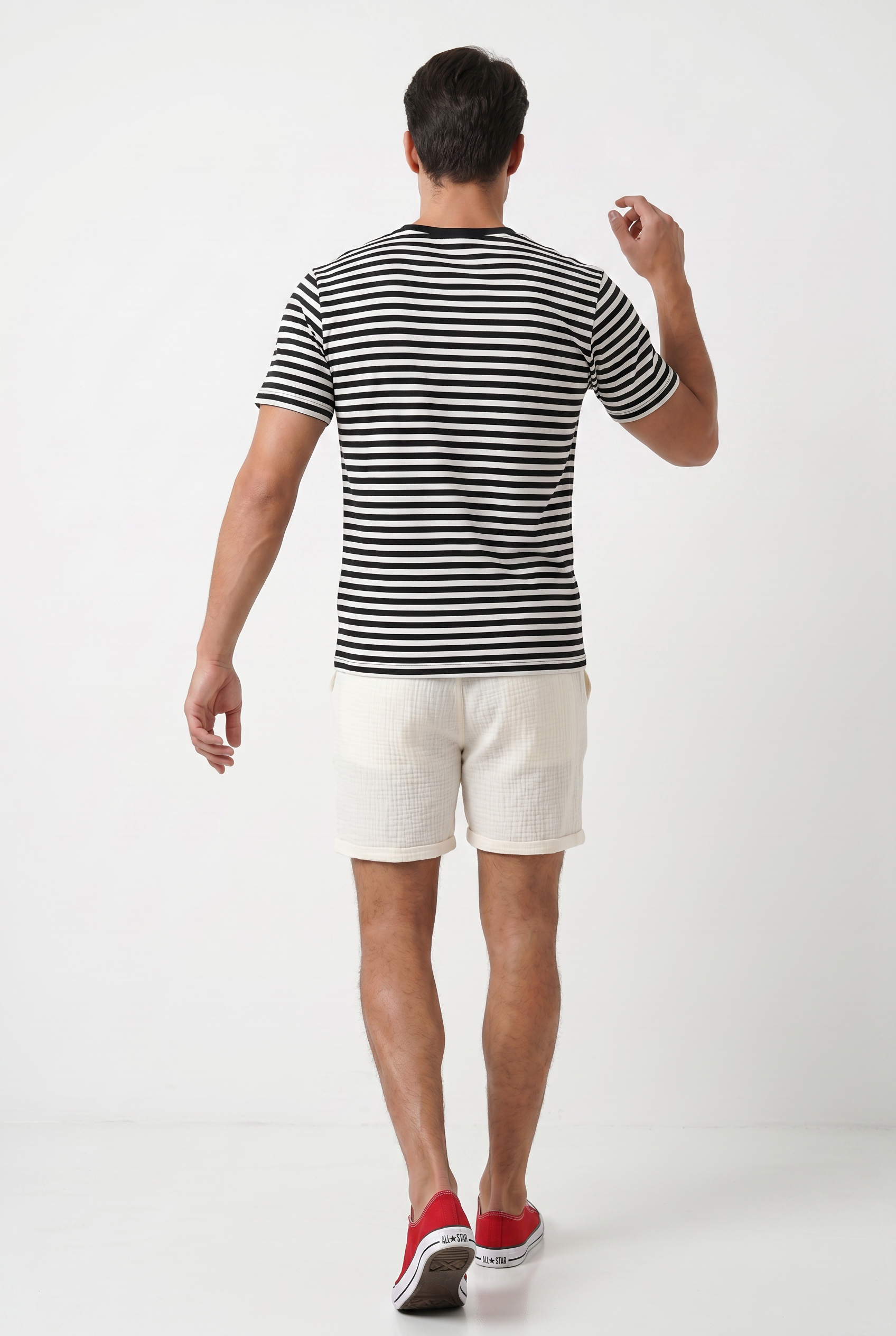 Cream Relaxed Drawstring Shorts
