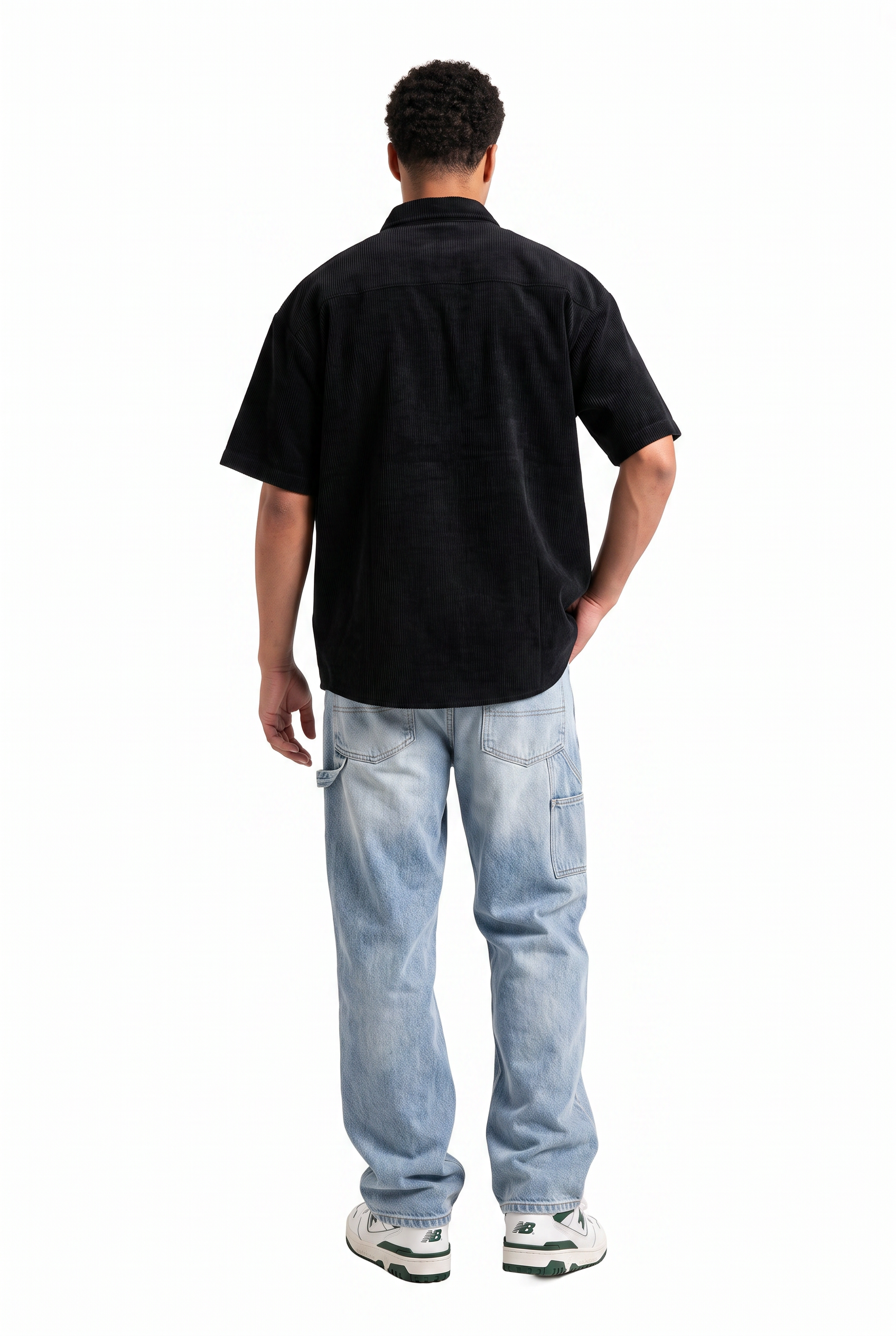 Black Chest Pocket Casual Shirt