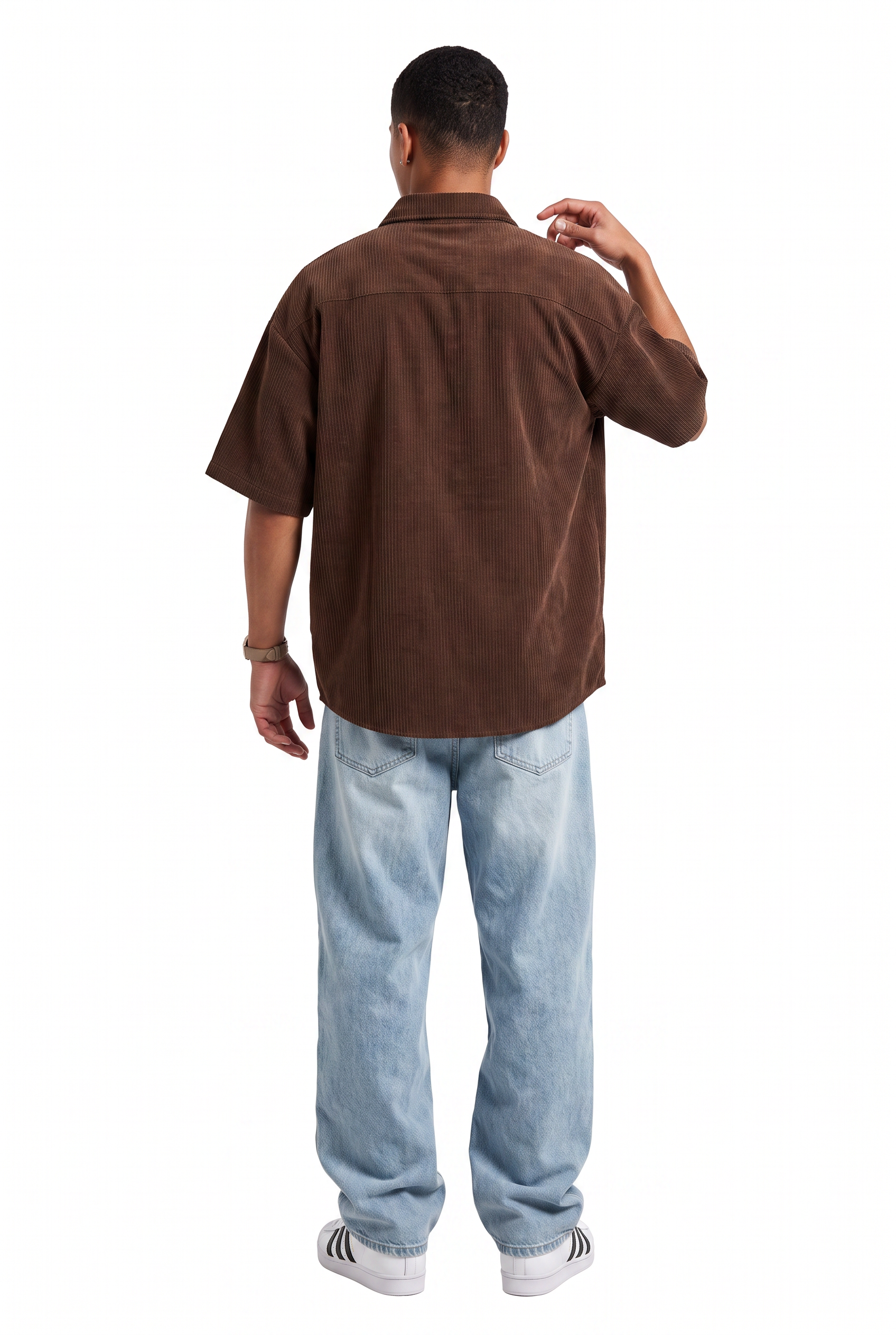 Brown Chest Pocket Casual Shirt