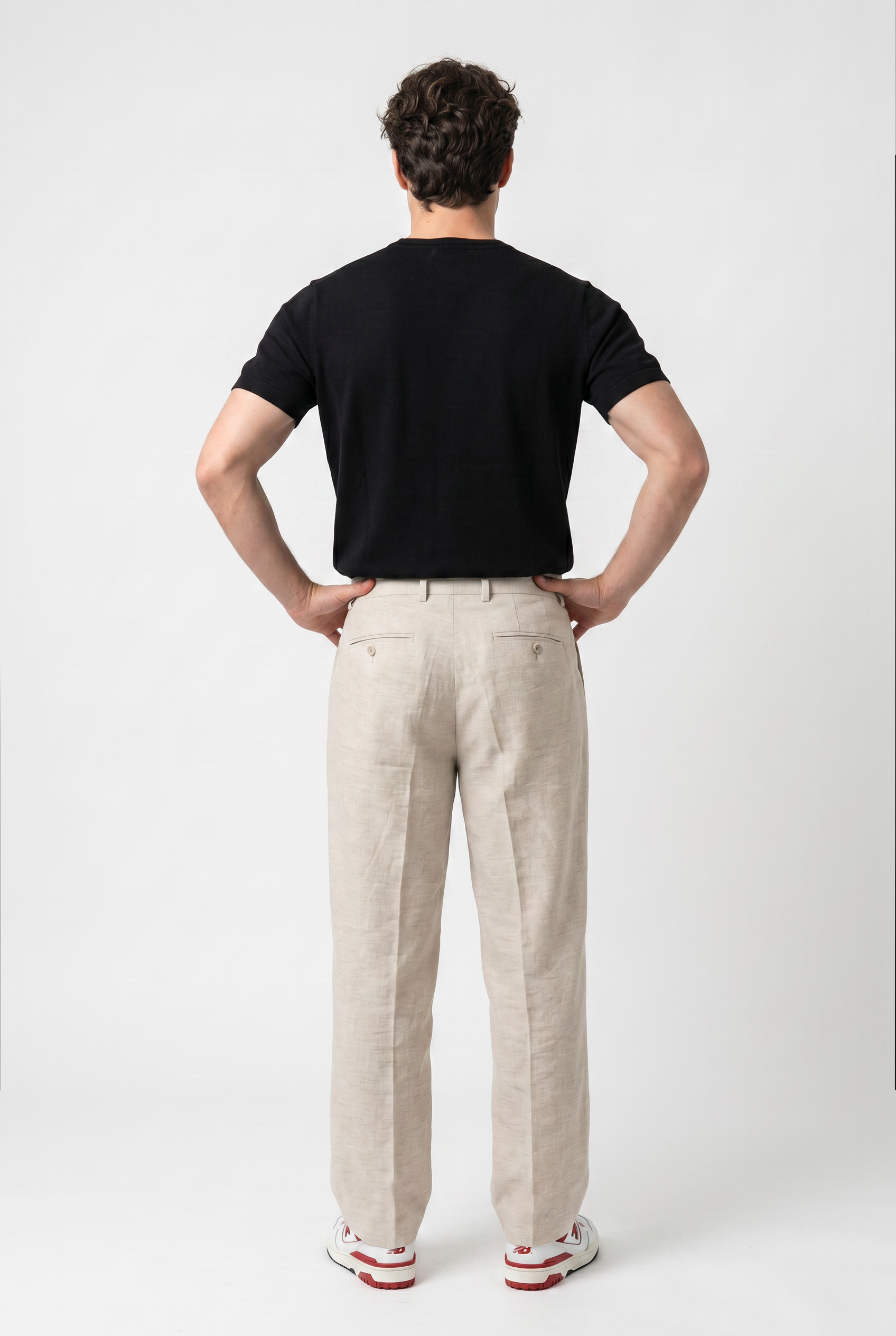 Cream Relaxed Casual Trouser