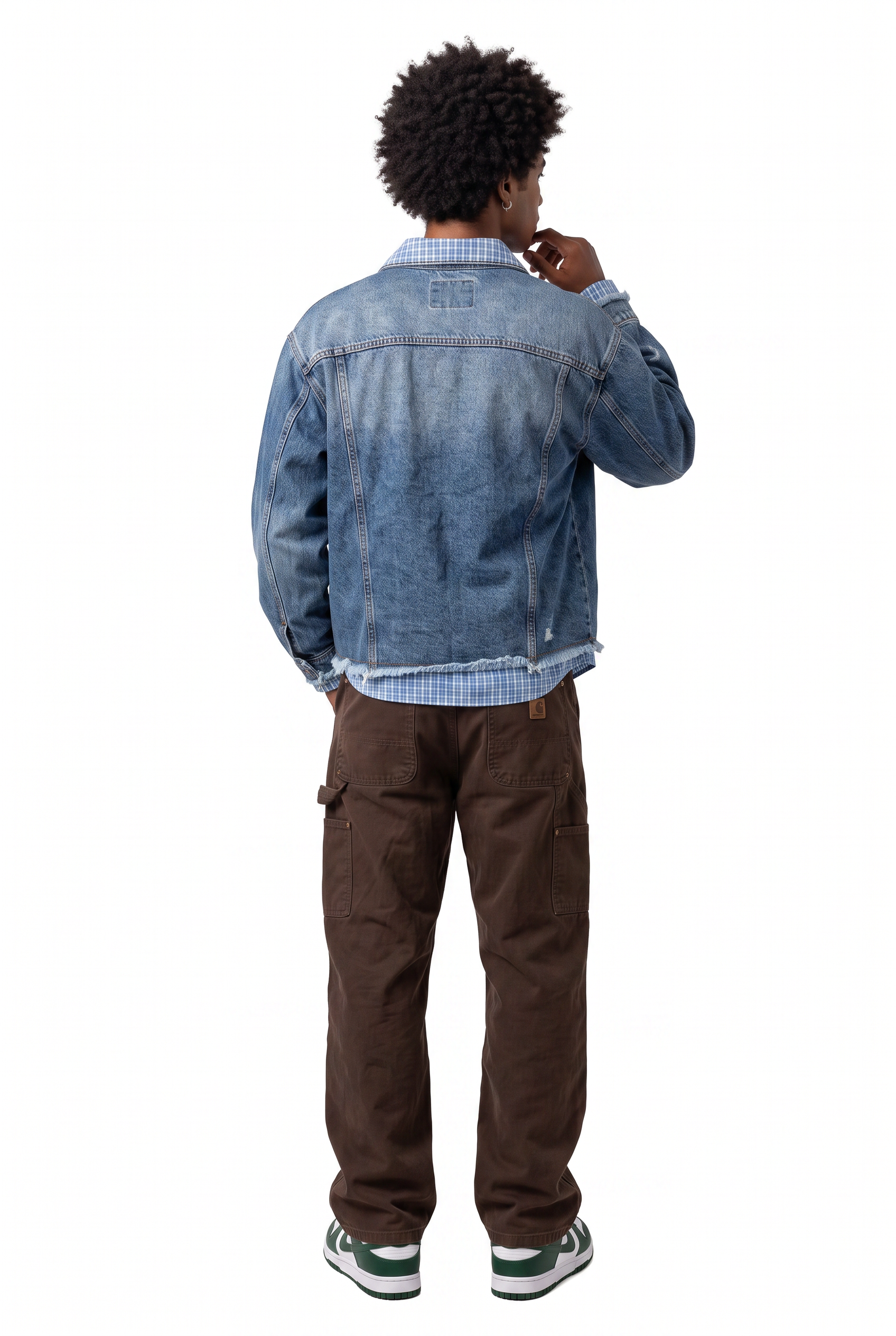 Navy Hooded Zip Jacket