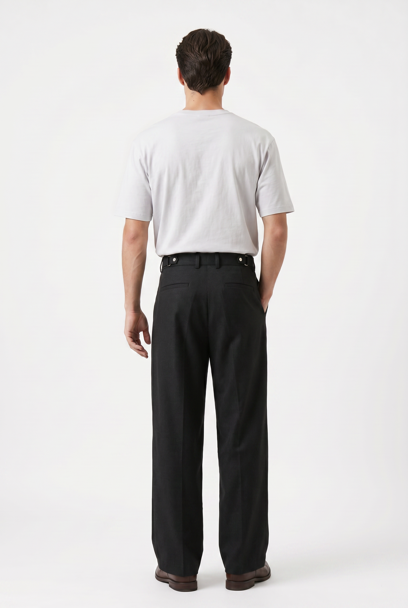 Black Relaxed Casual Trouser