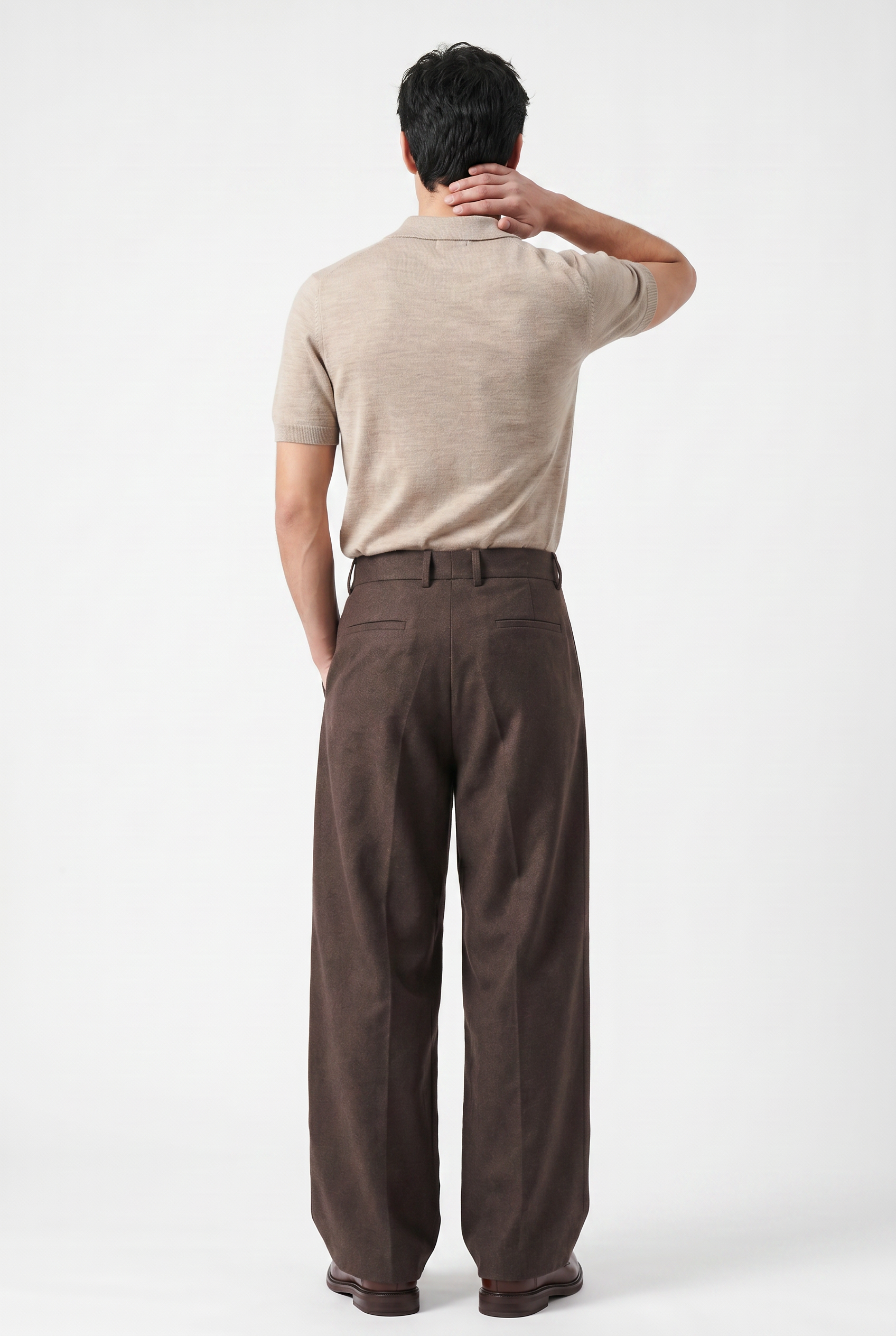 Brown Relaxed Casual Trouser