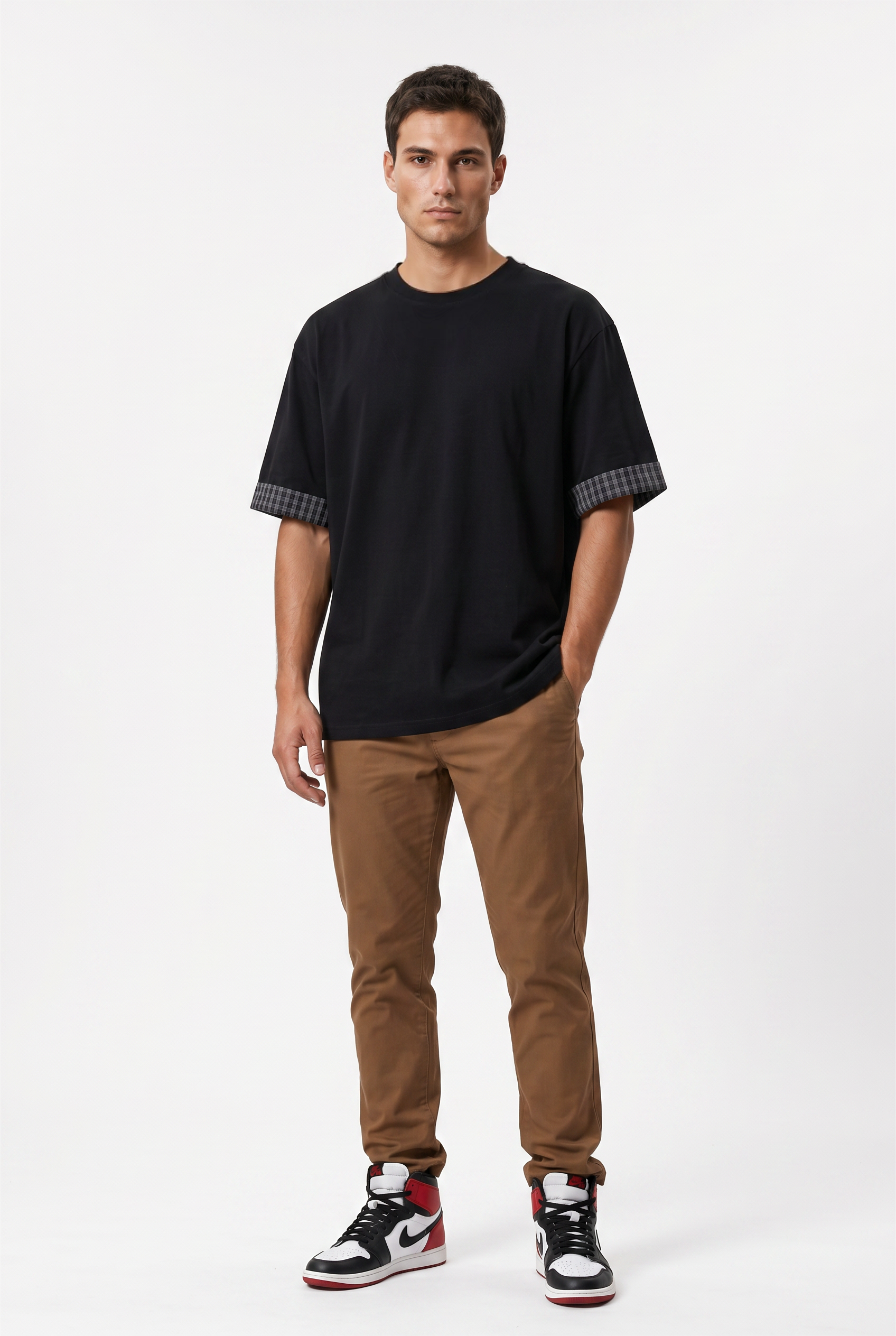 Black Relaxed Oversized Tee
