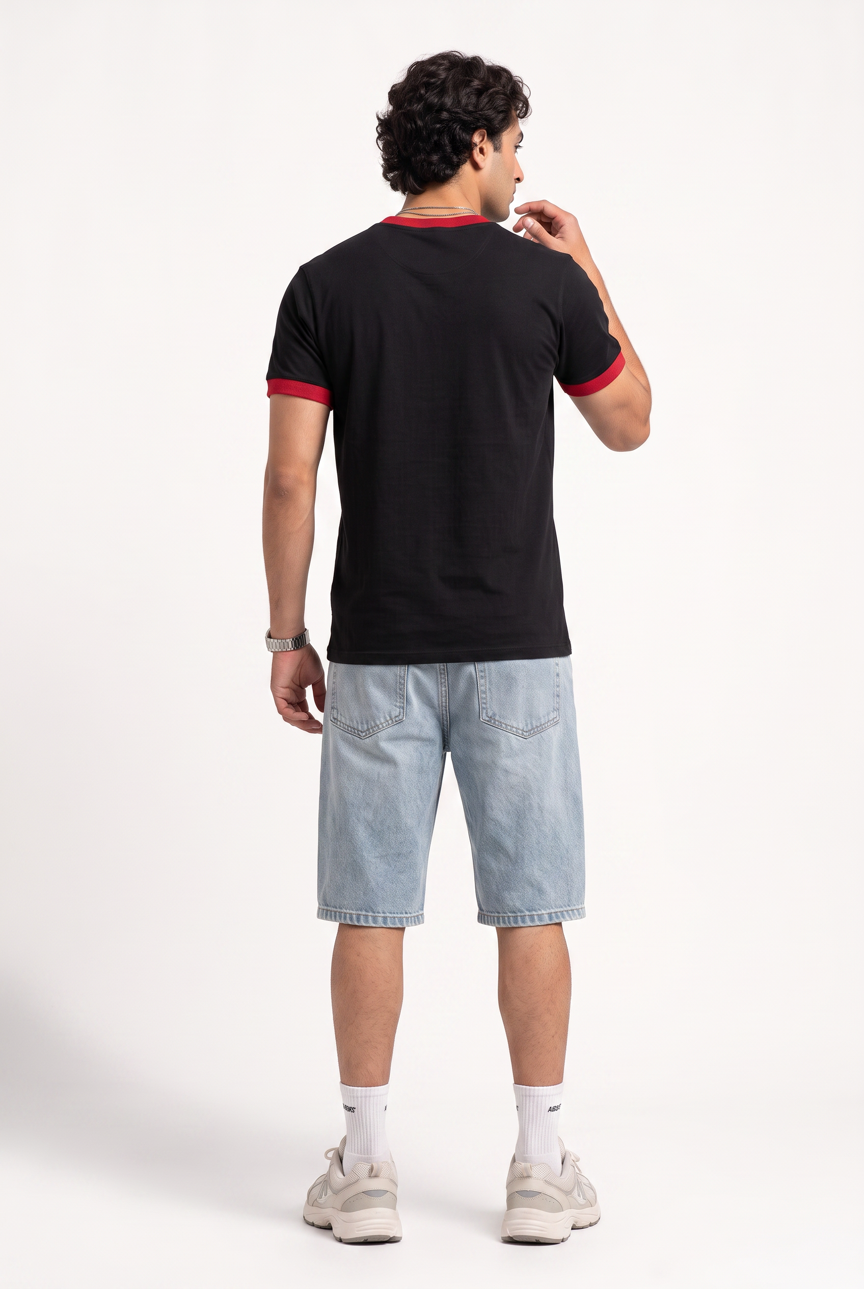 Black Dropped Shoulder Oversized Tee