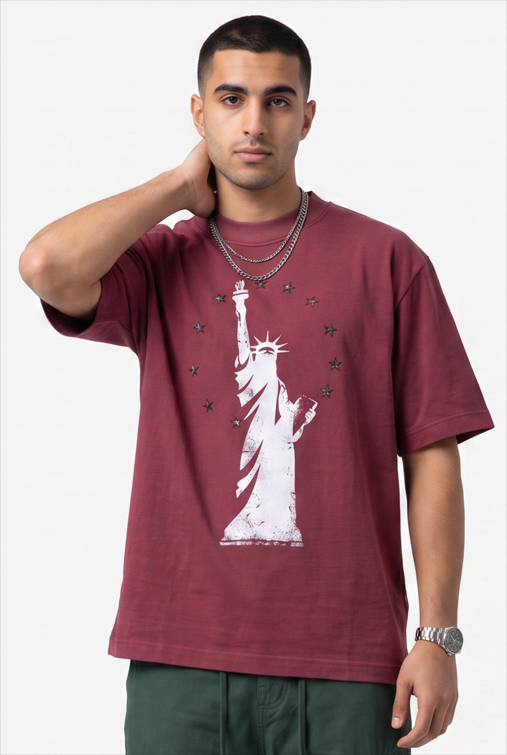 Red Round Neck T-Shirt
