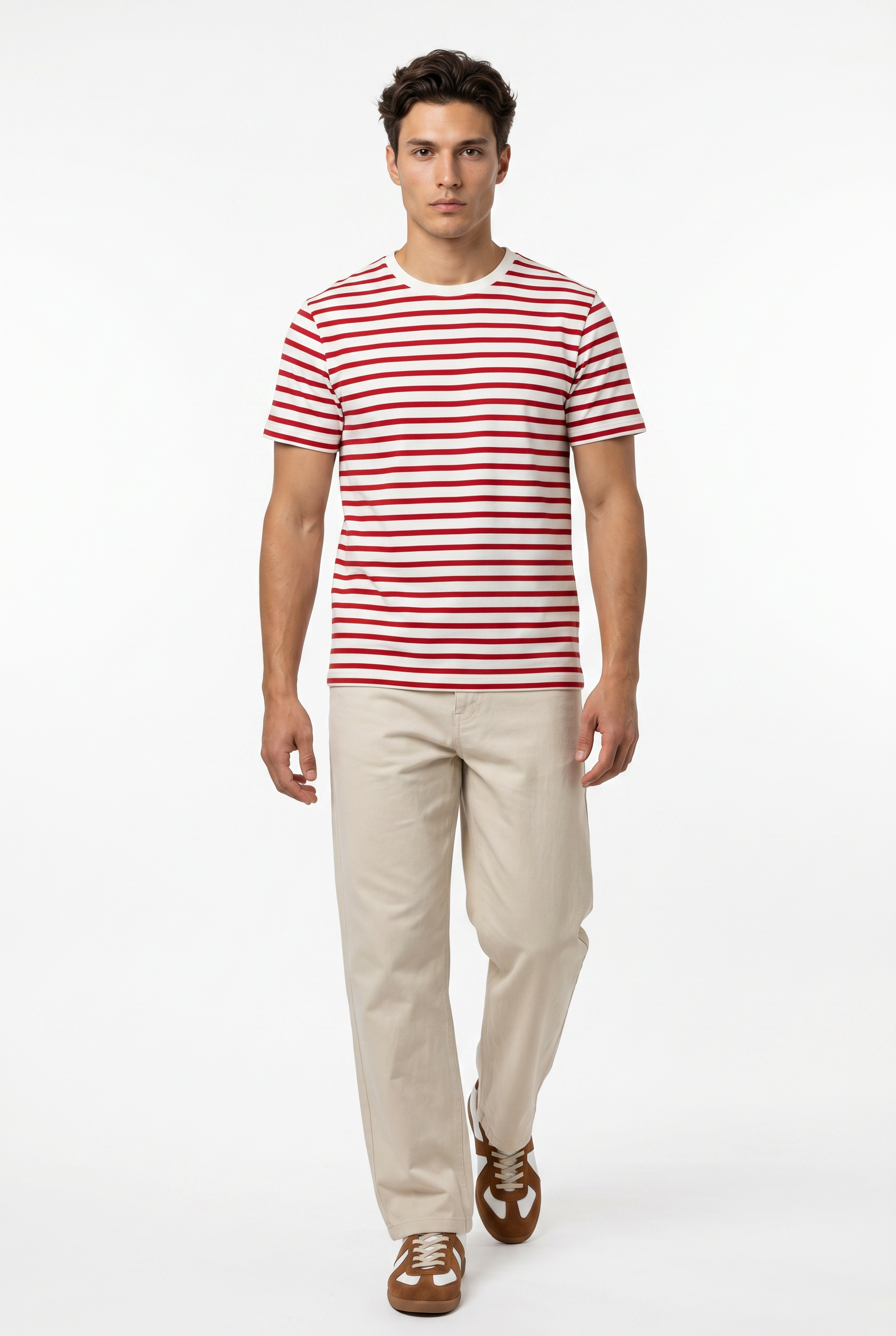 Beige Relaxed Casual Trouser