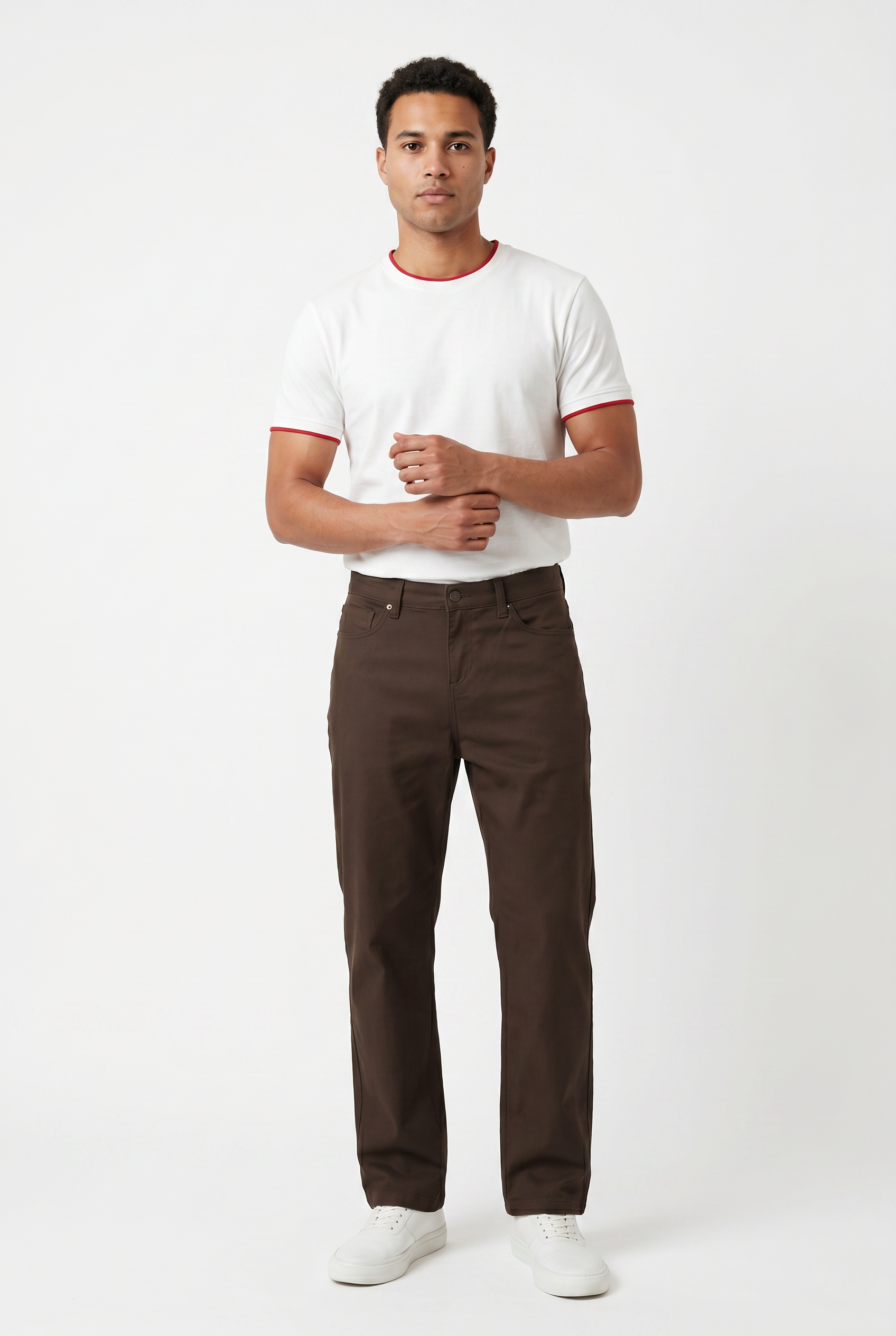 Brown Relaxed Casual Trouser