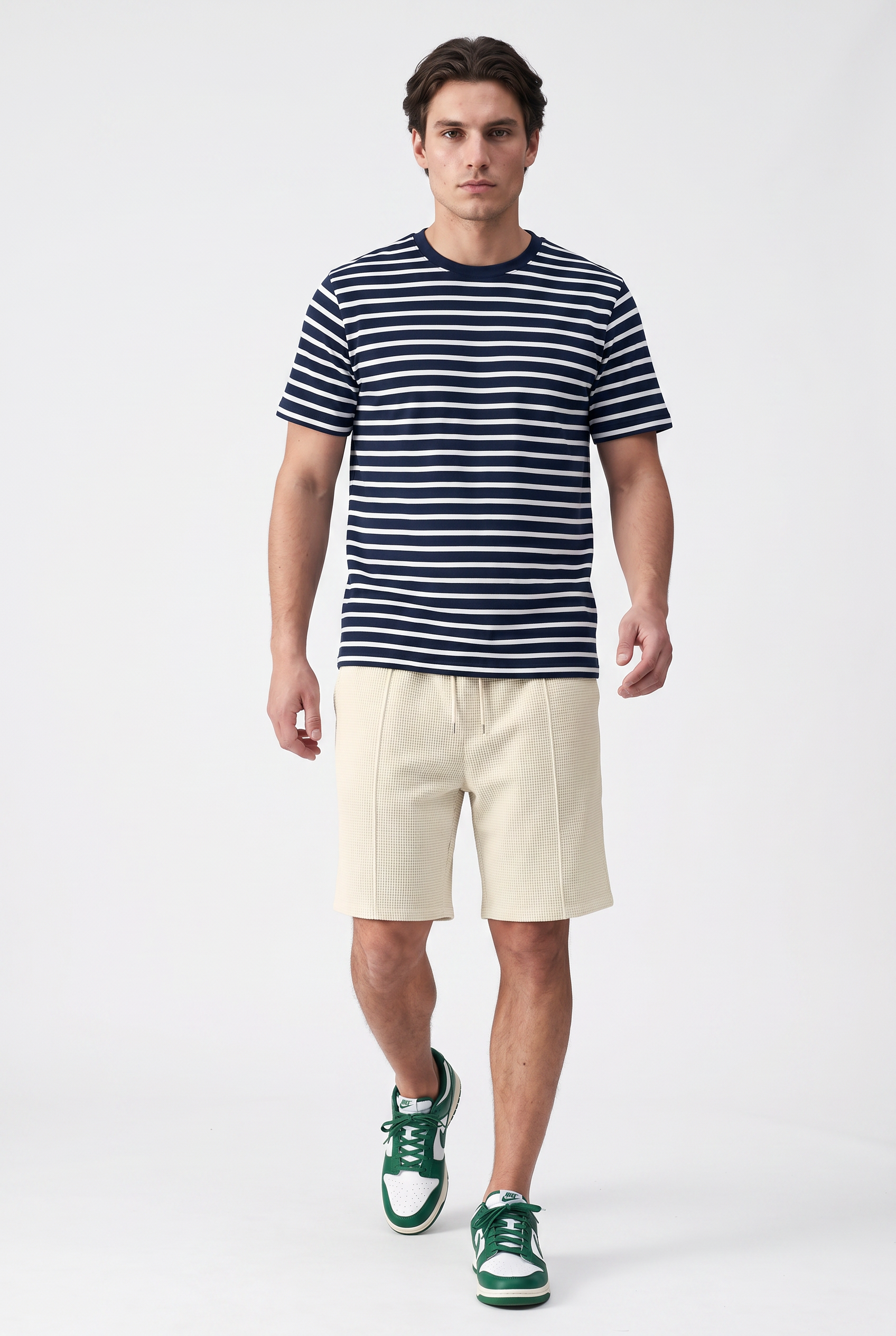 Cream Relaxed Casual Shorts