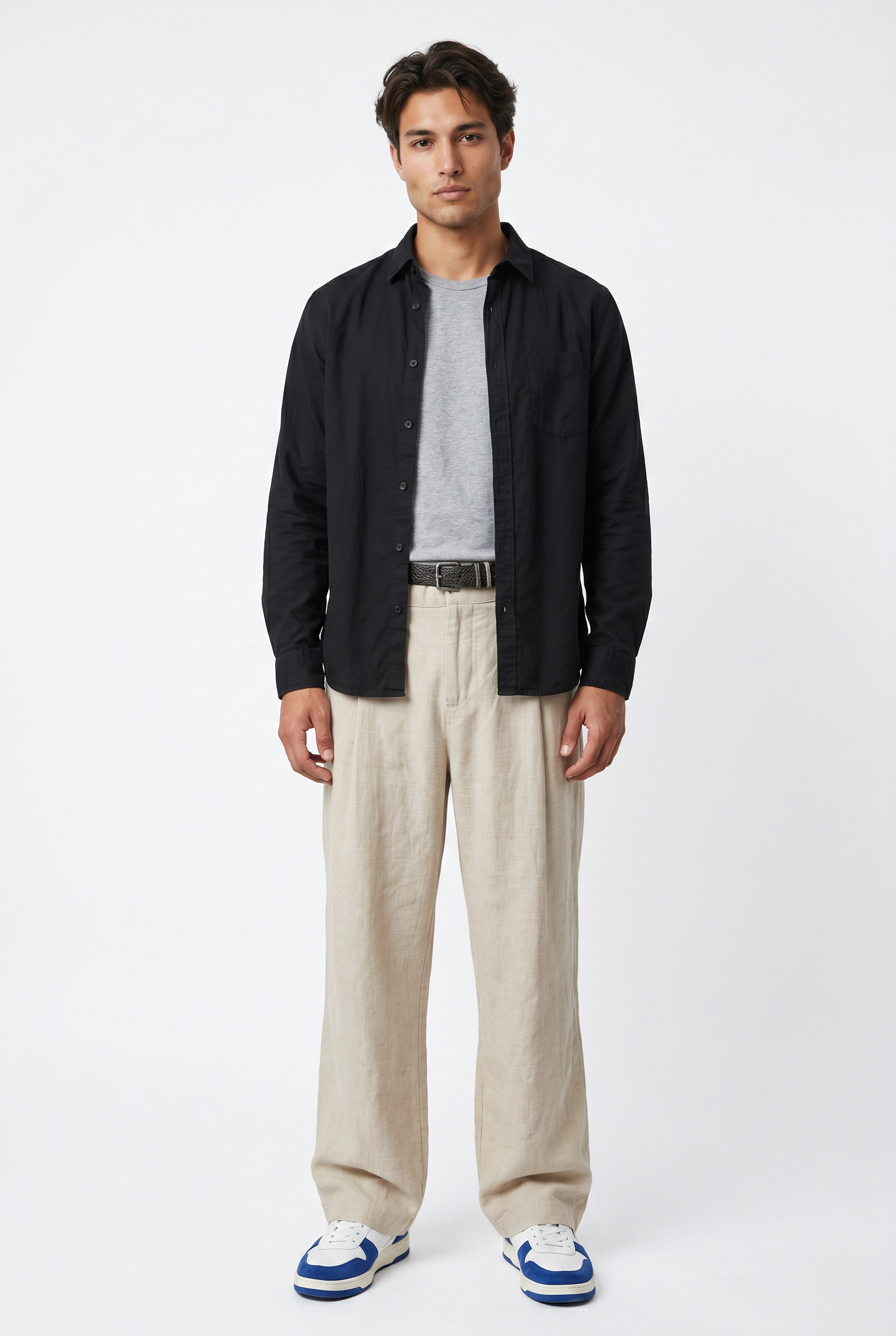 Beige Relaxed Casual Trouser