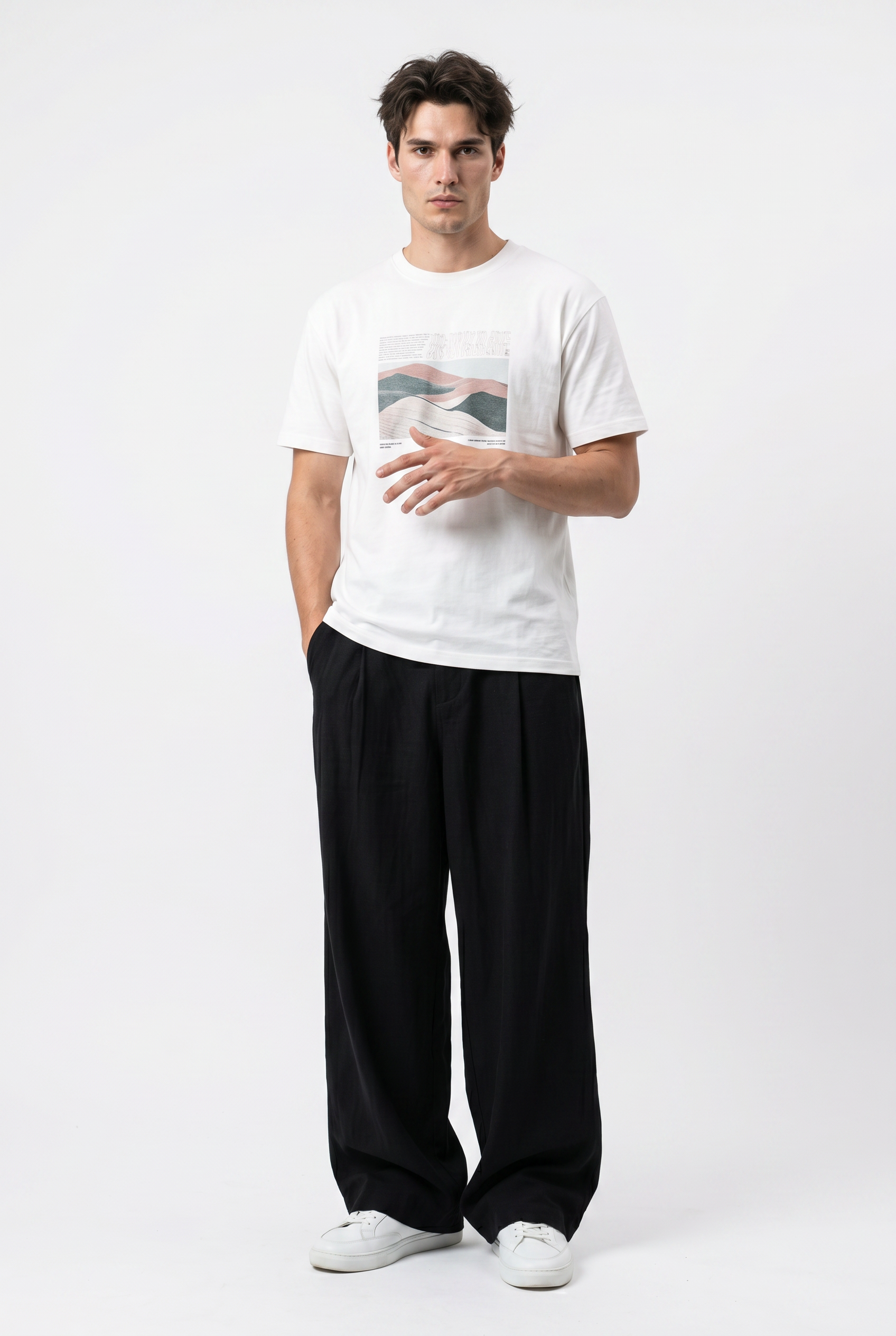 Black Relaxed Casual Trouser