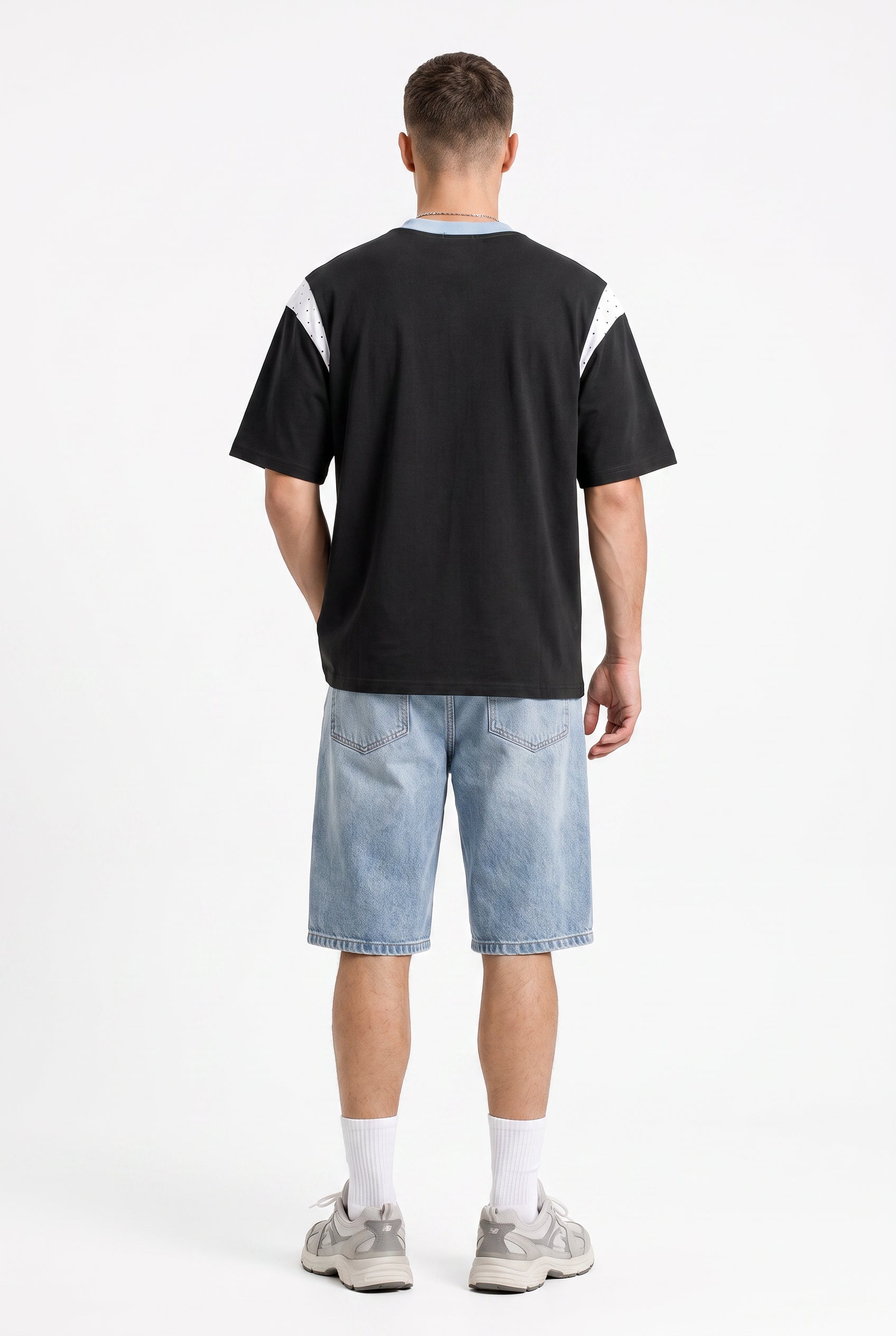 Grey Oversized Crew Neck Tee
