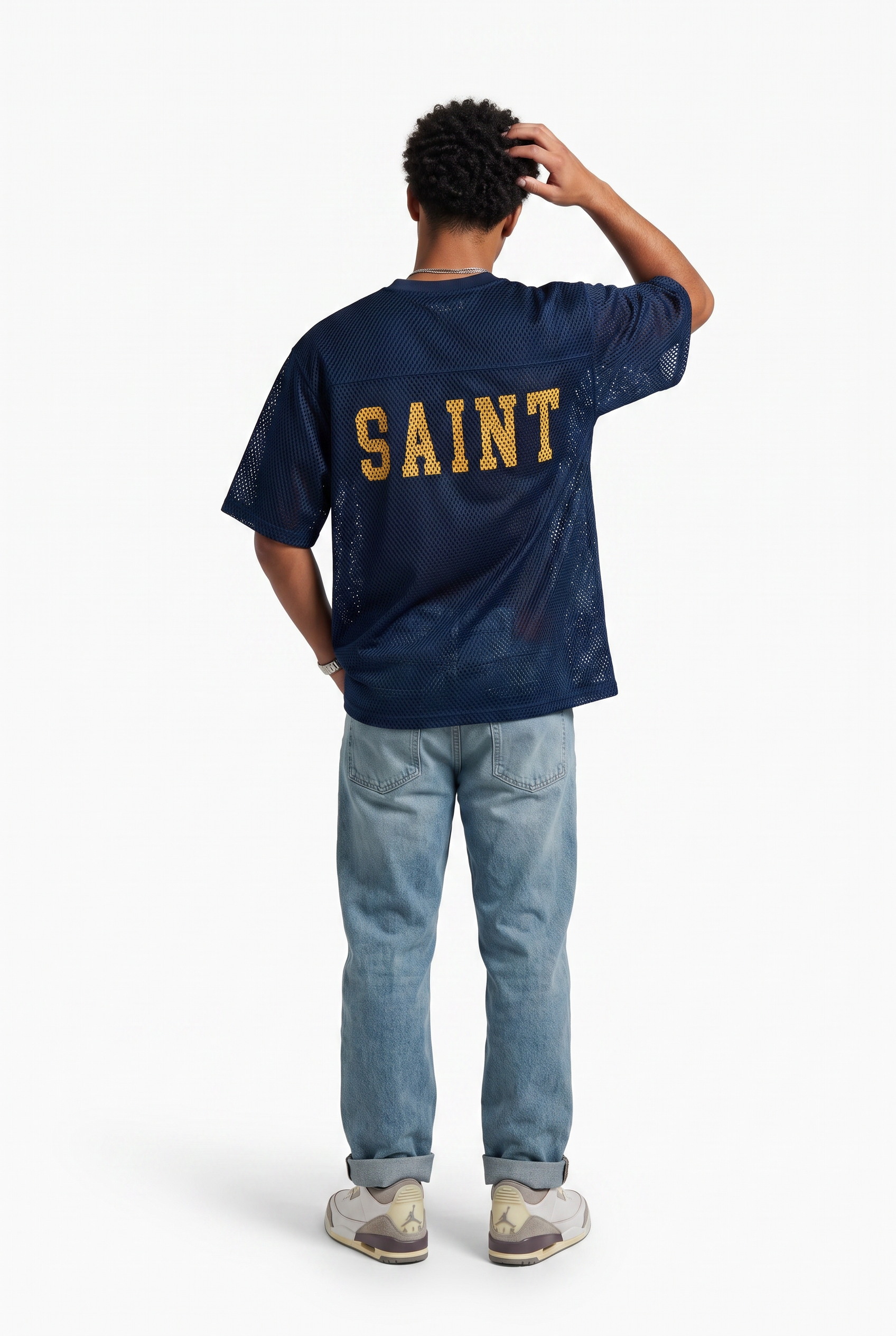 Sky Blue Chest Pocket Crew Tee
