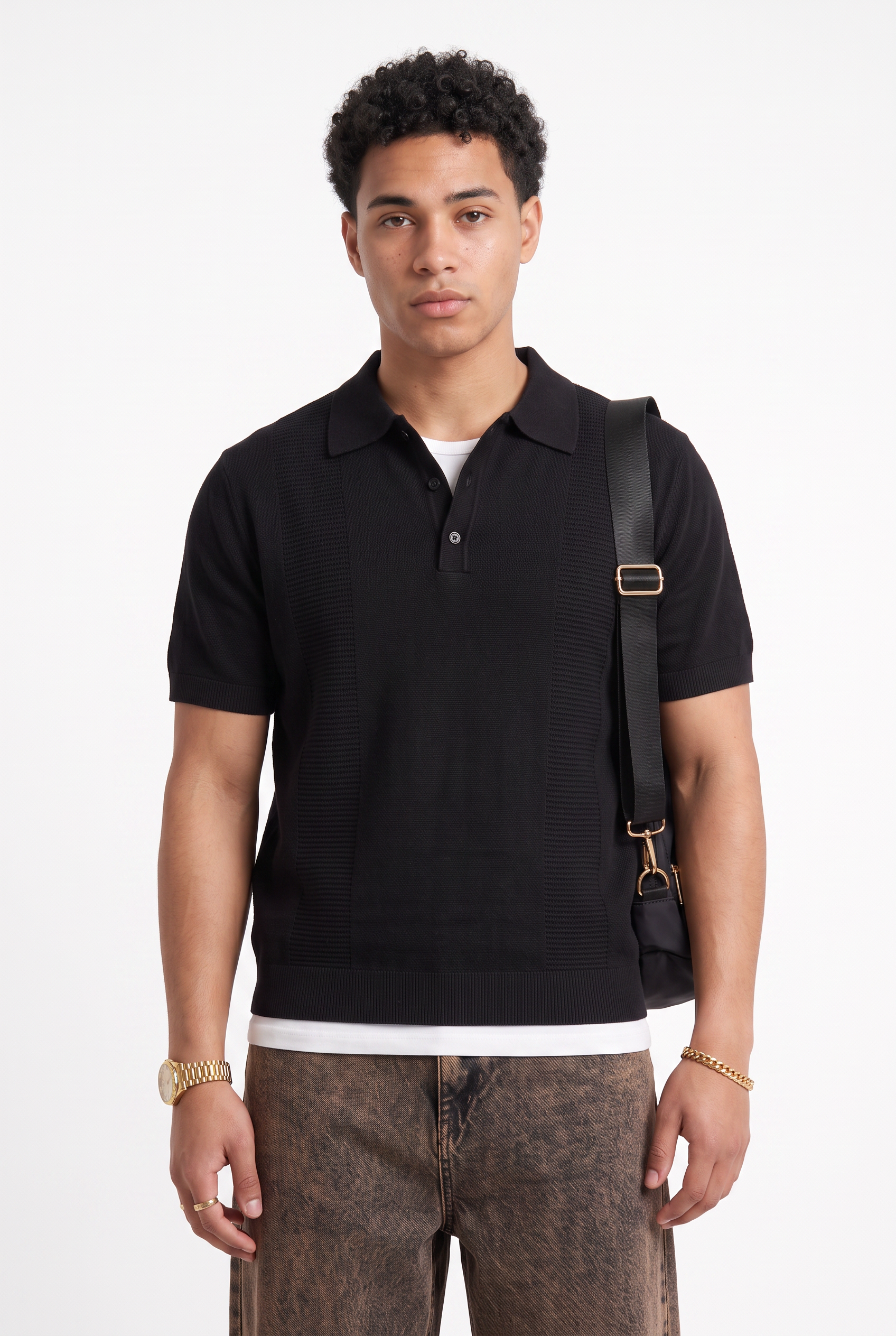 Black Dropped Shoulder Oversized Tee