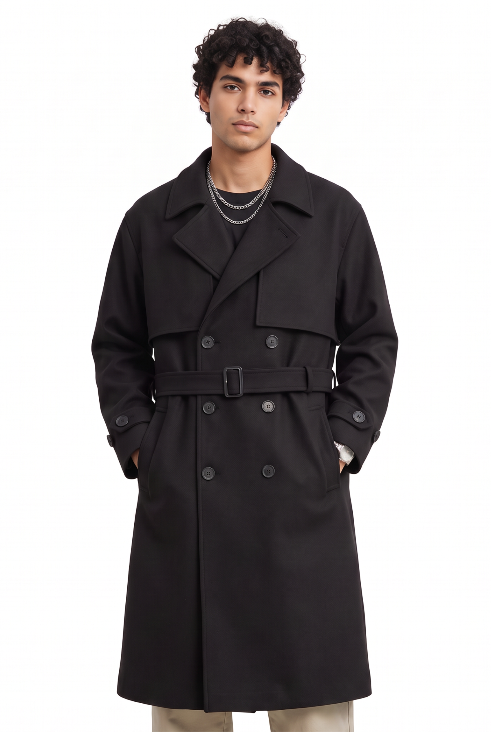 Black Slim Single Button Blazer