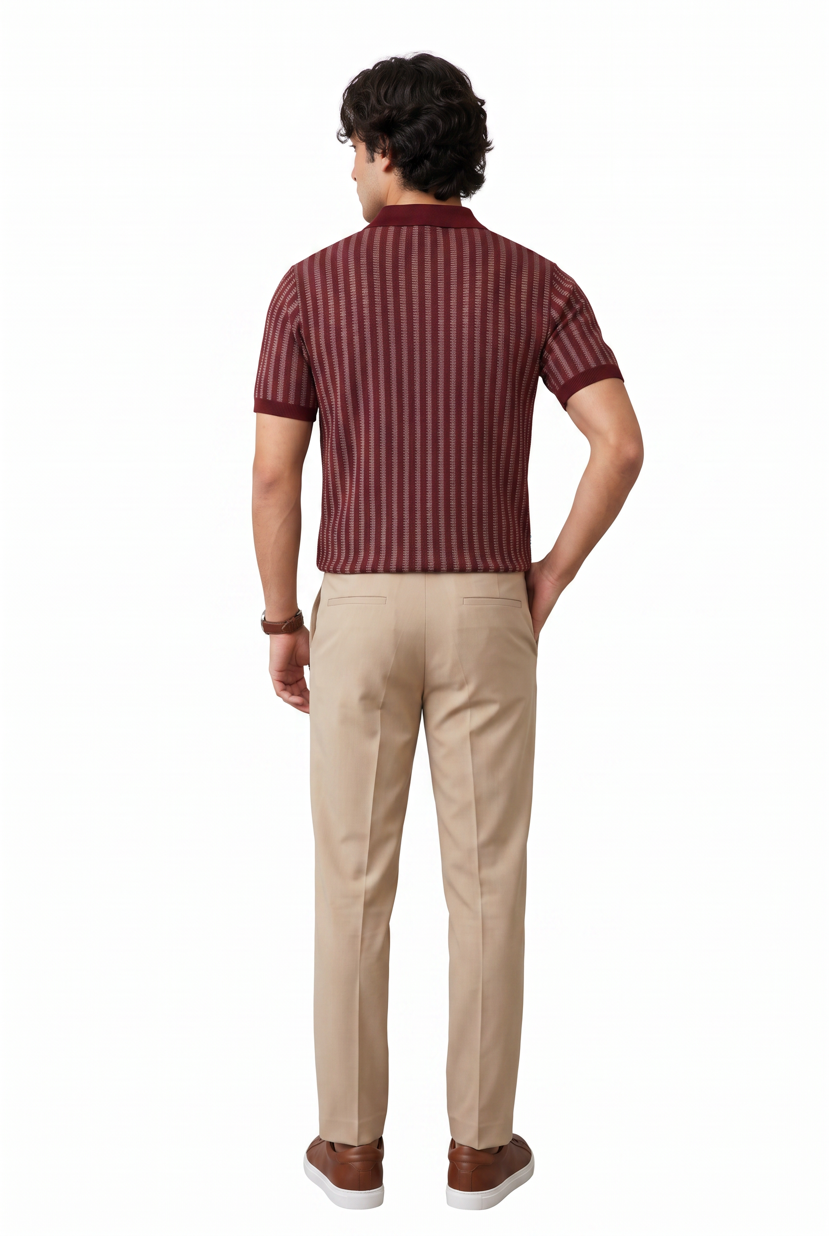 Maroon Round Neck T-Shirt