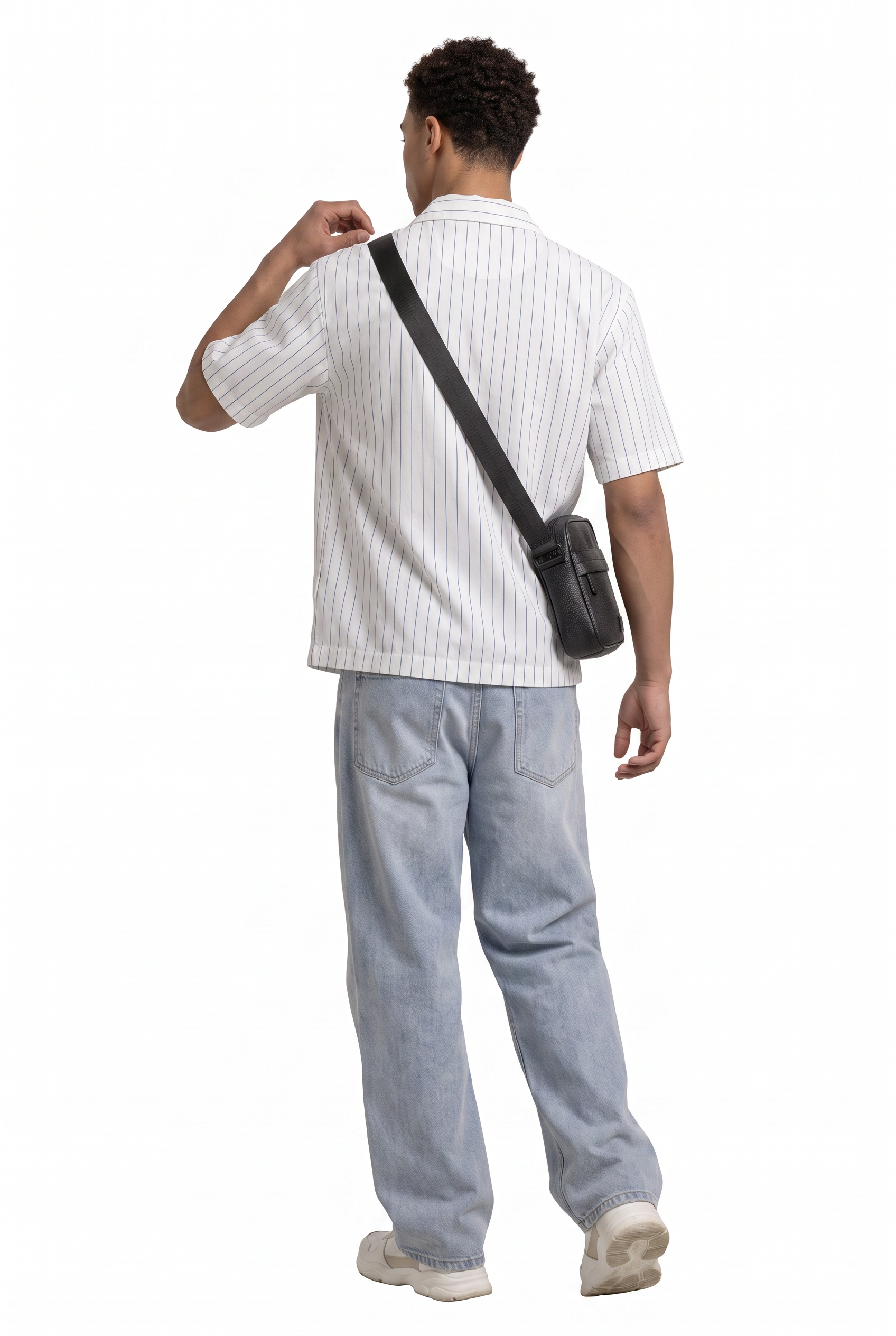 White Chest Pocket Casual Shirt