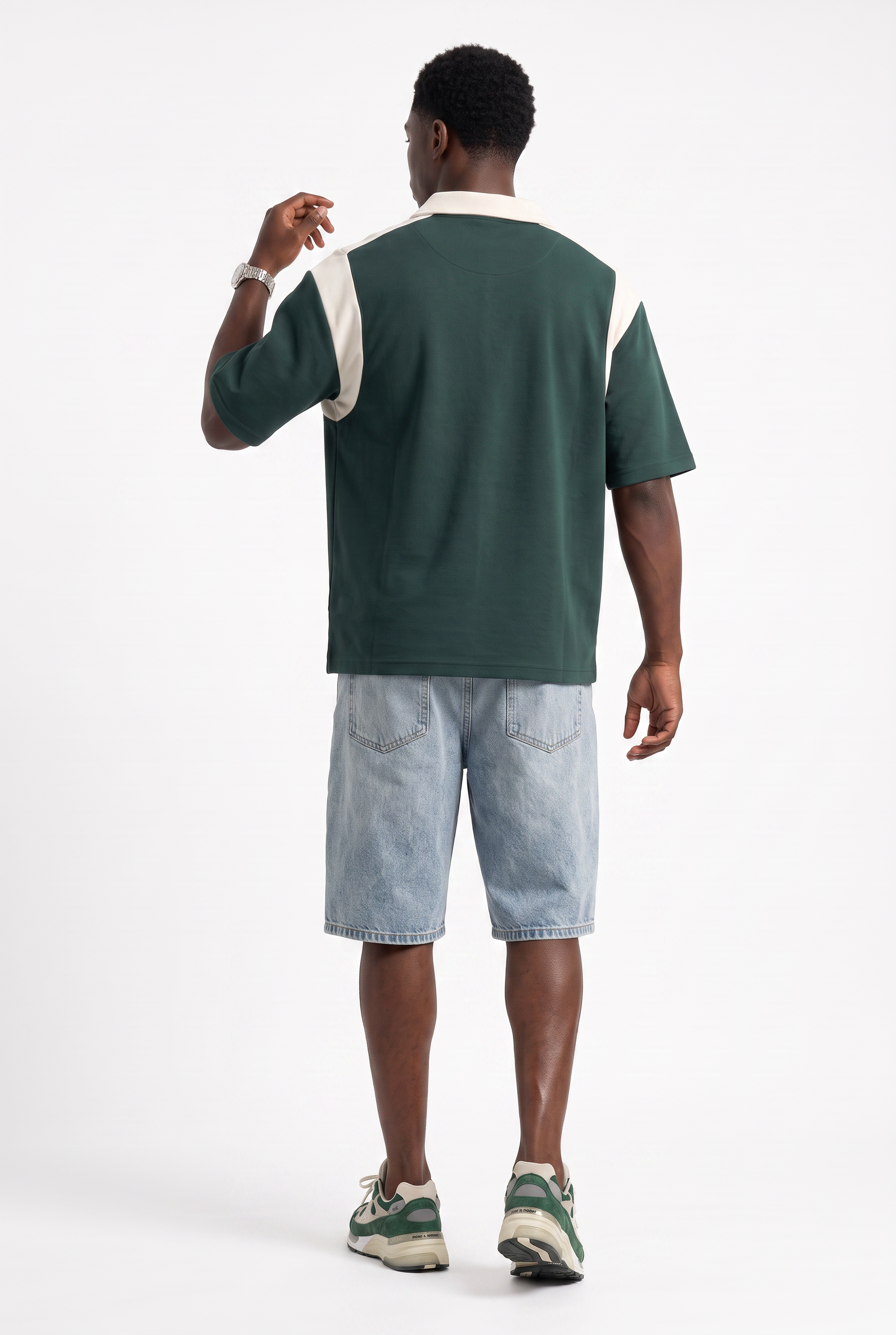 Olive Chest Pocket Crew Neck Tee