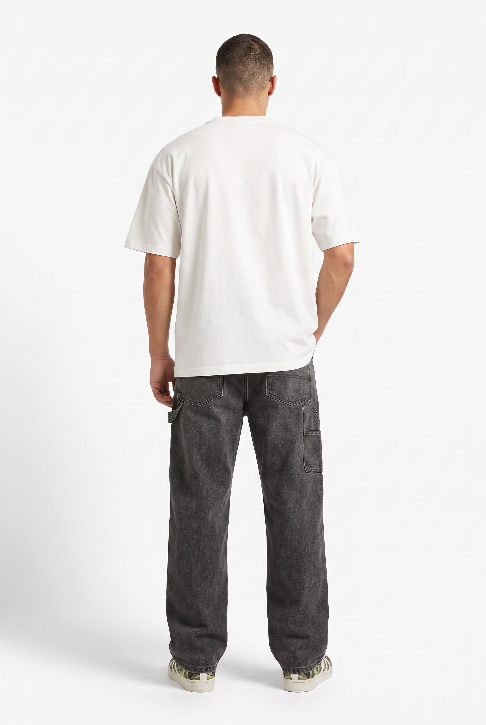 White Crew Neck Essential Tee