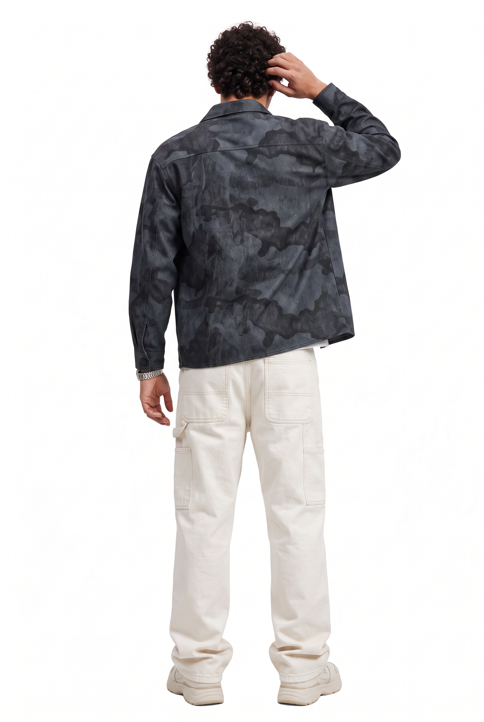 Black Chest Pocket Casual Shirt