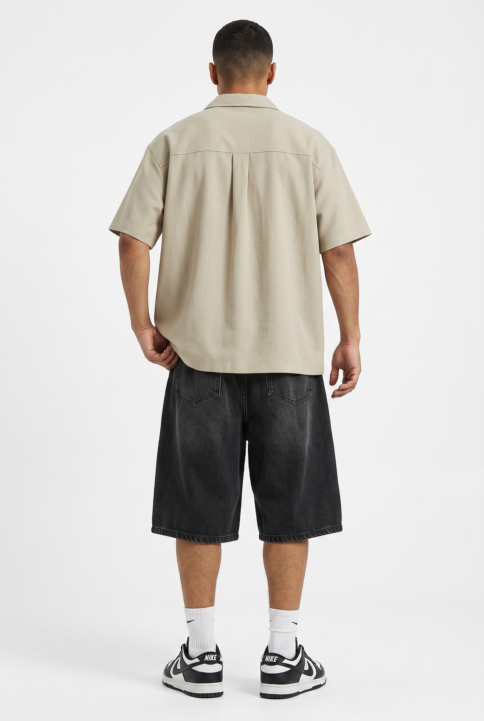 Beige Chest Pocket Casual Shirt