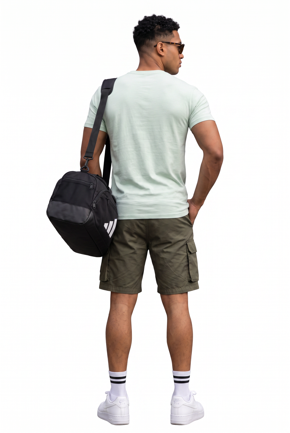 Olive Slim Fit Cargo Shorts