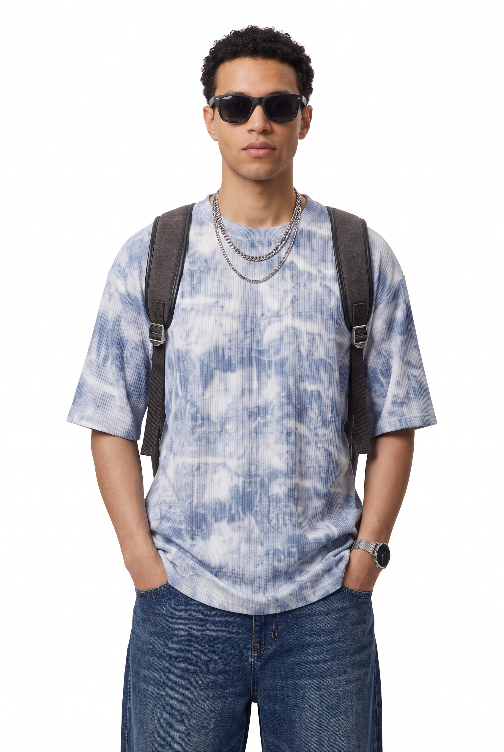 Sky Blue Crew Neck T-Shirt