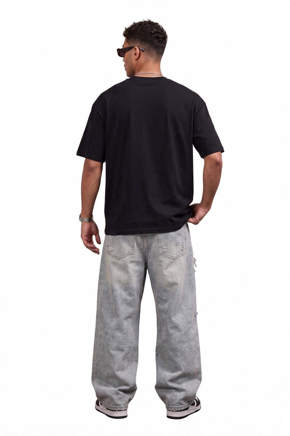 Oversized Black Graphic T-Shirt