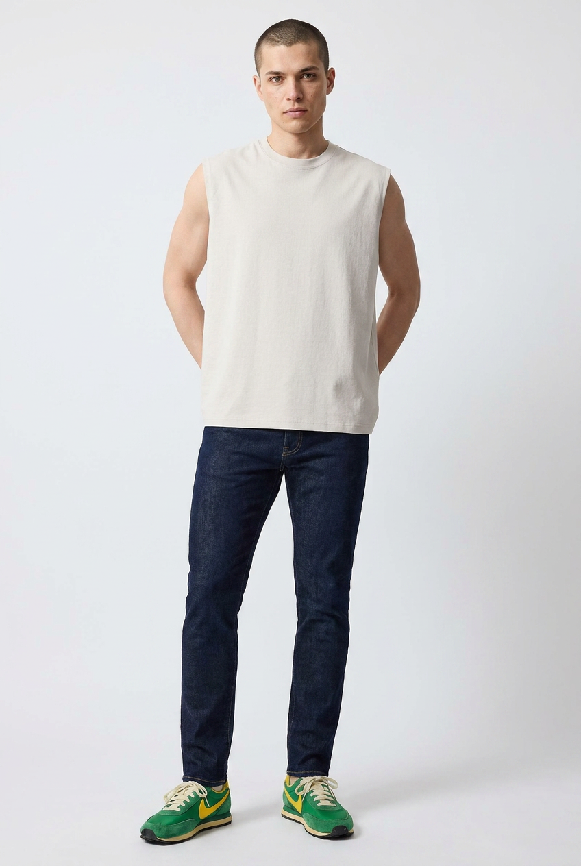 Cream Relaxed Oversized T-Shirt