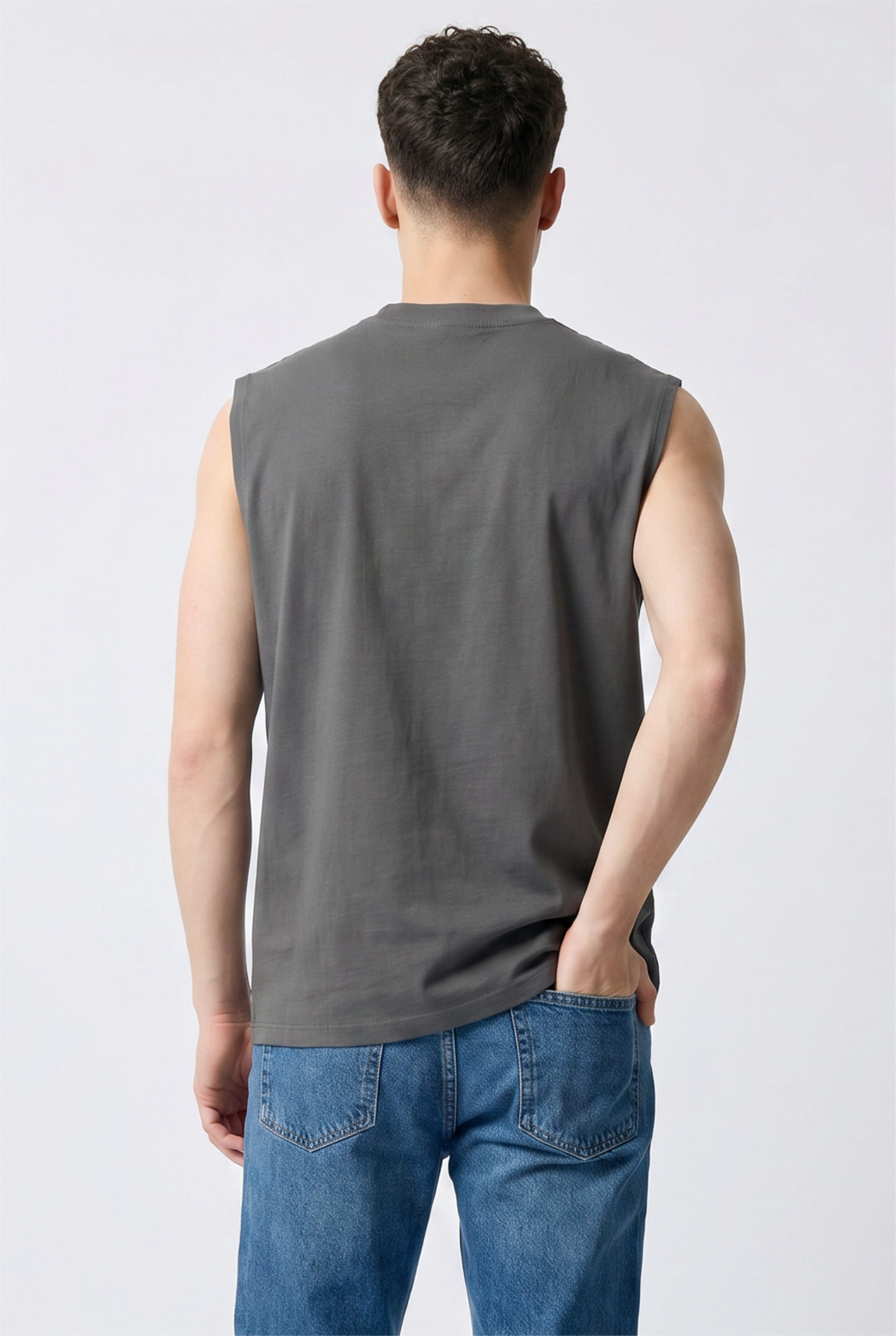 Grey Relaxed Oversized Tee
