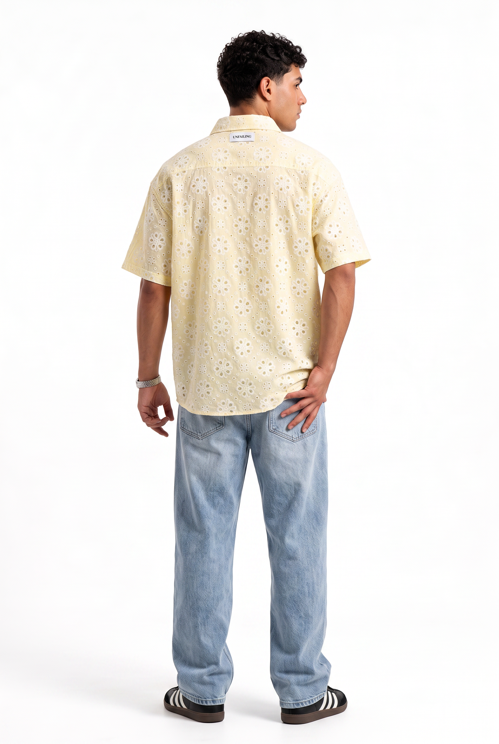 Yellow Chest Pocket Casual Shirt