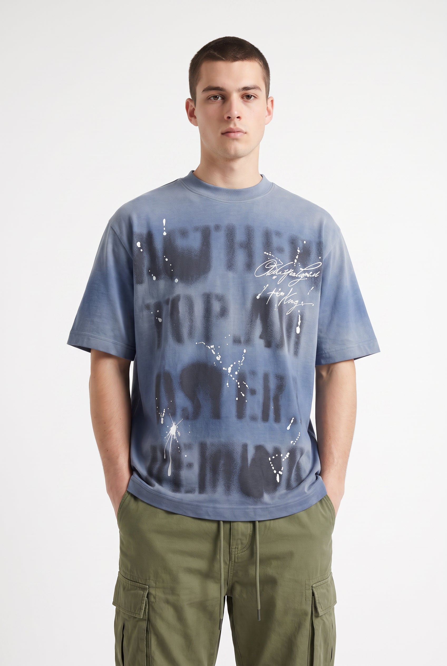 Sky Blue Chest Pocket Tee