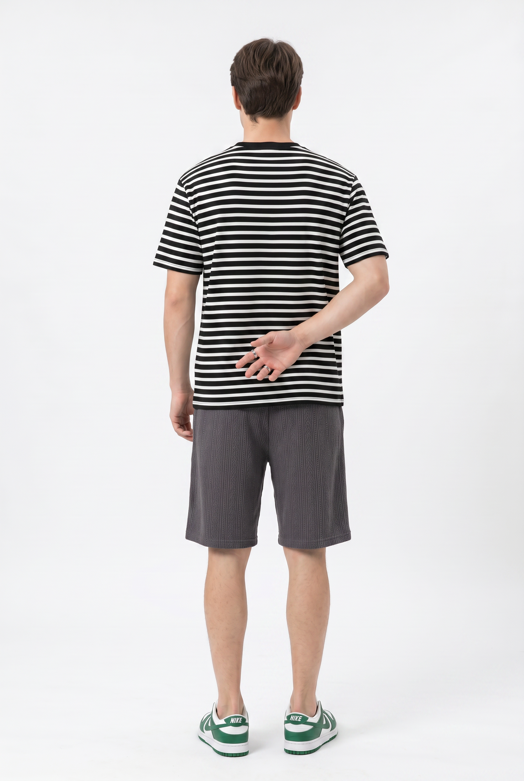 Grey Relaxed Drawstring Shorts