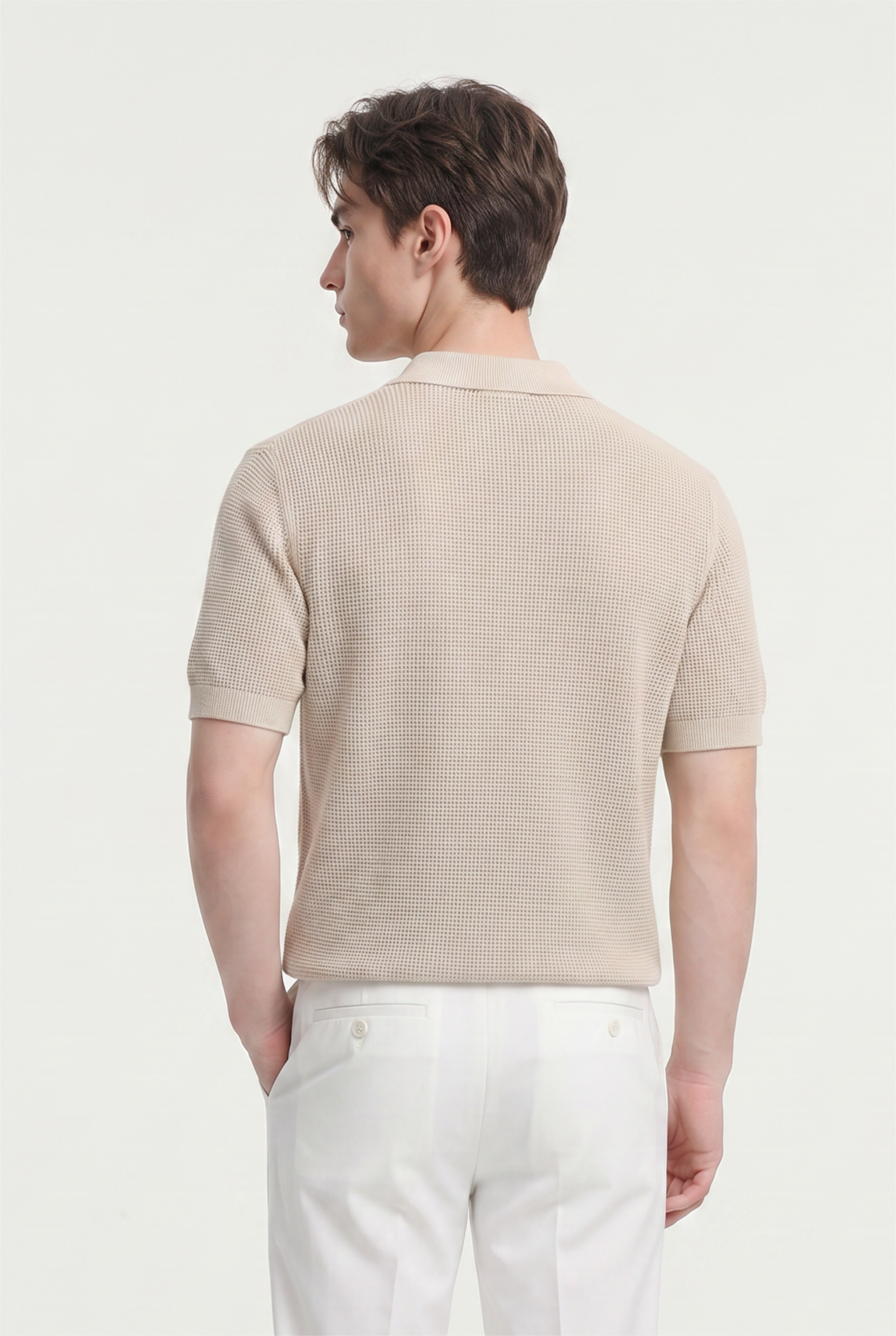 Beige Relaxed Oversized Tee