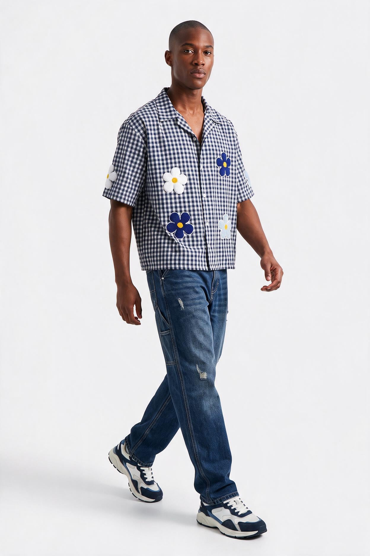 Black Chest Pocket Casual Shirt