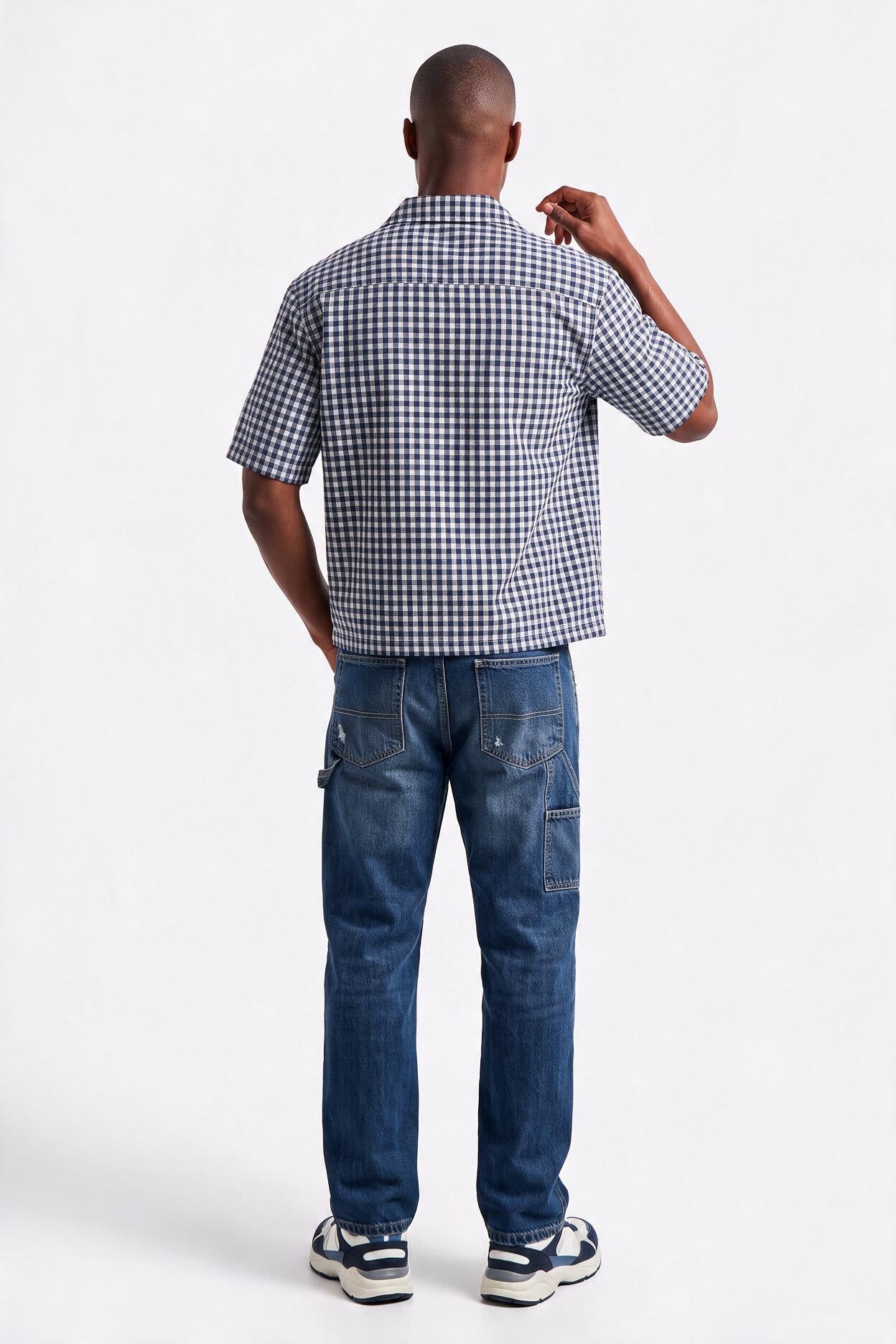 Black Chest Pocket Casual Shirt