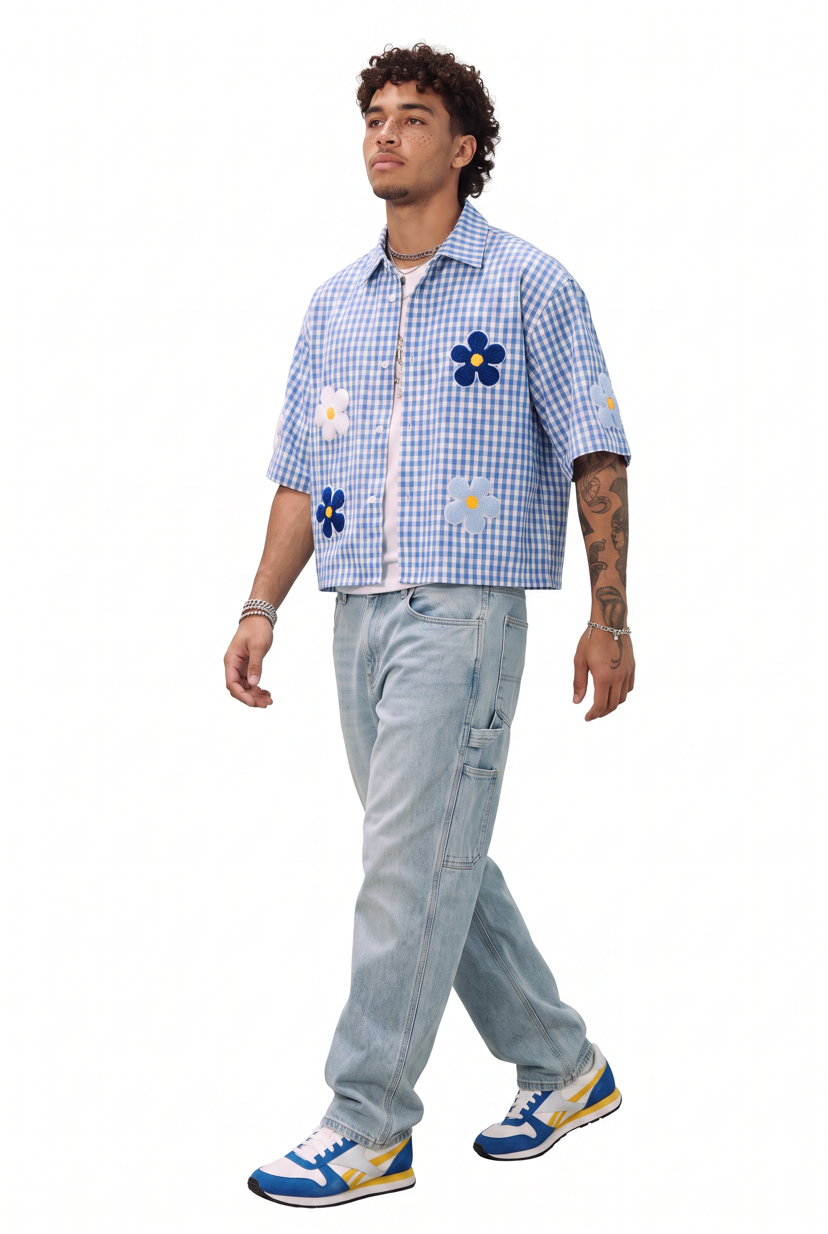 Sky Blue Chest Pocket Casual Shirt