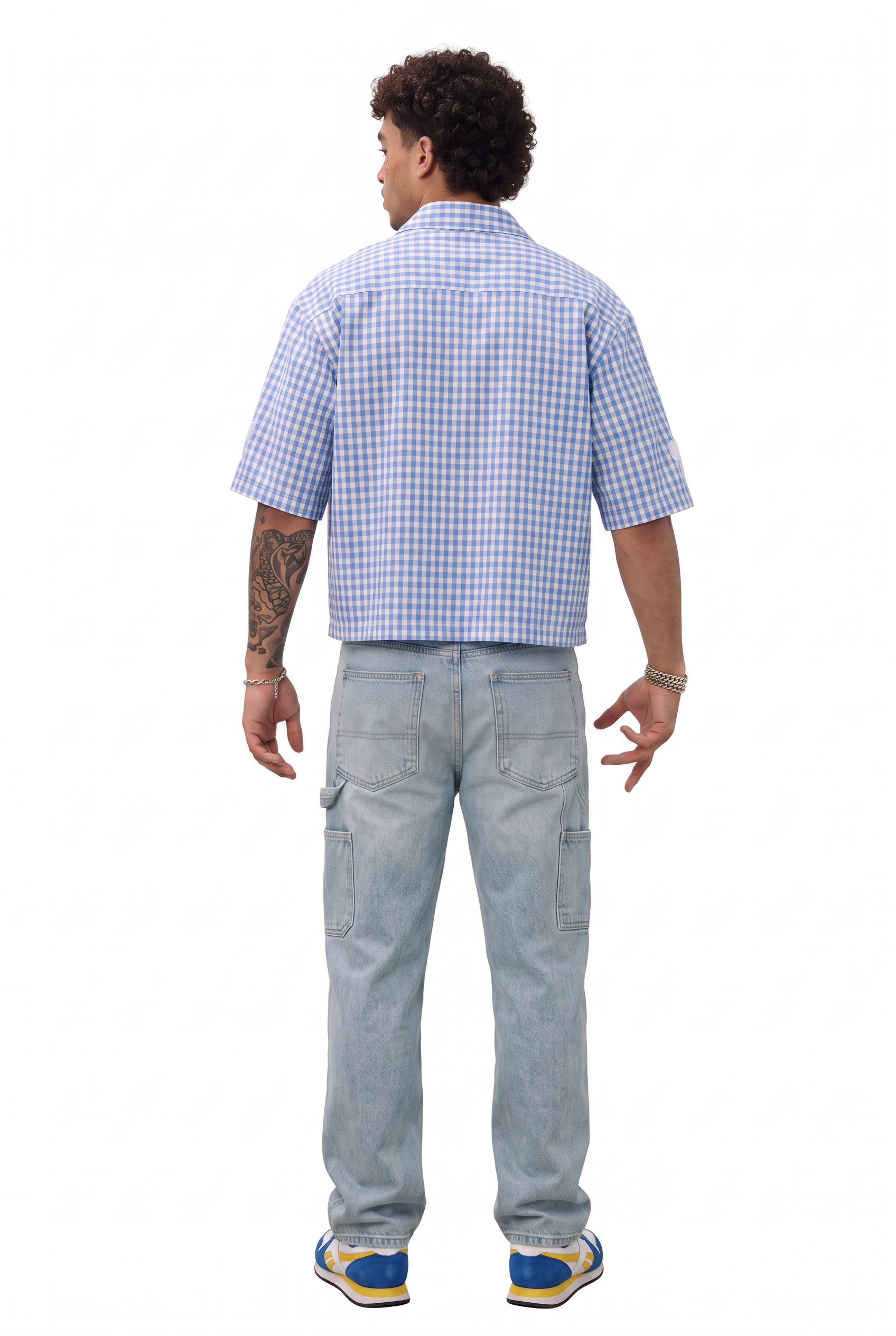 Sky Blue Chest Pocket Casual Shirt