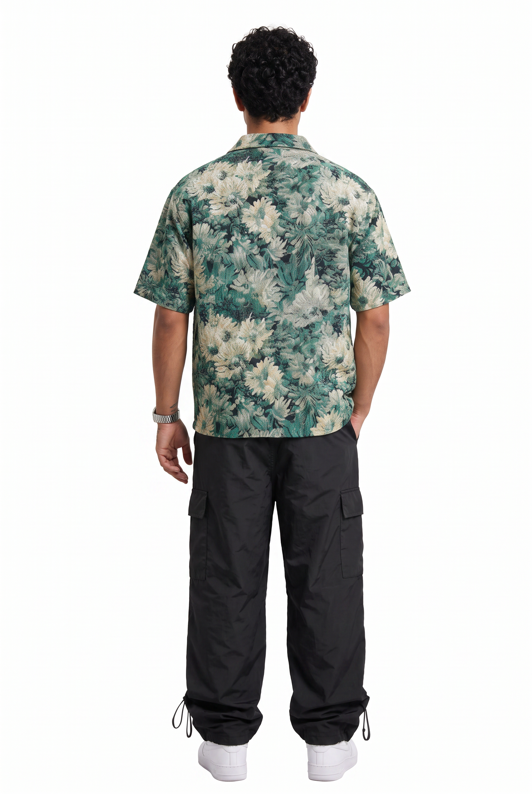 Olive Chest Pocket Casual Shirt