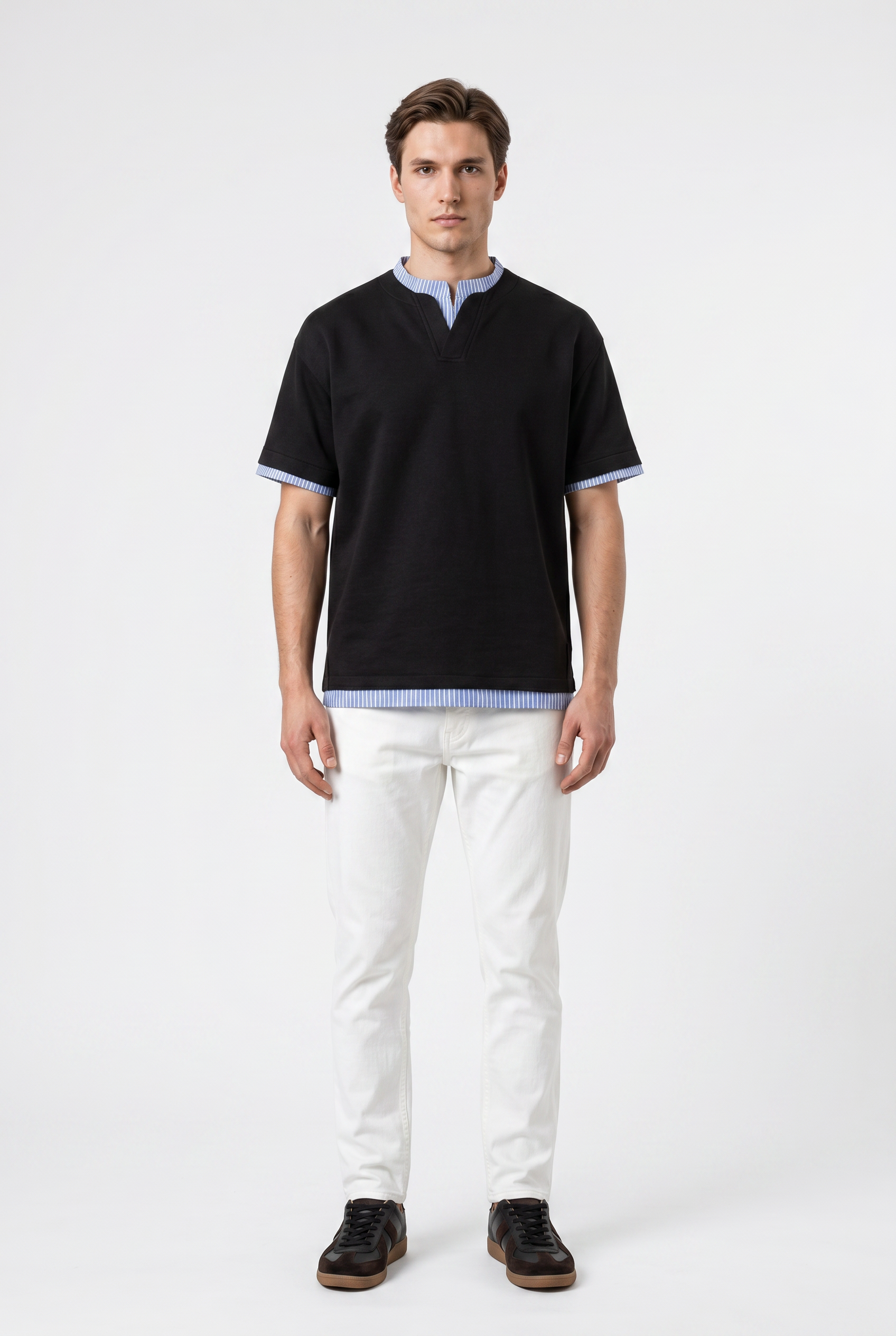 Black Relaxed Oversized Tee