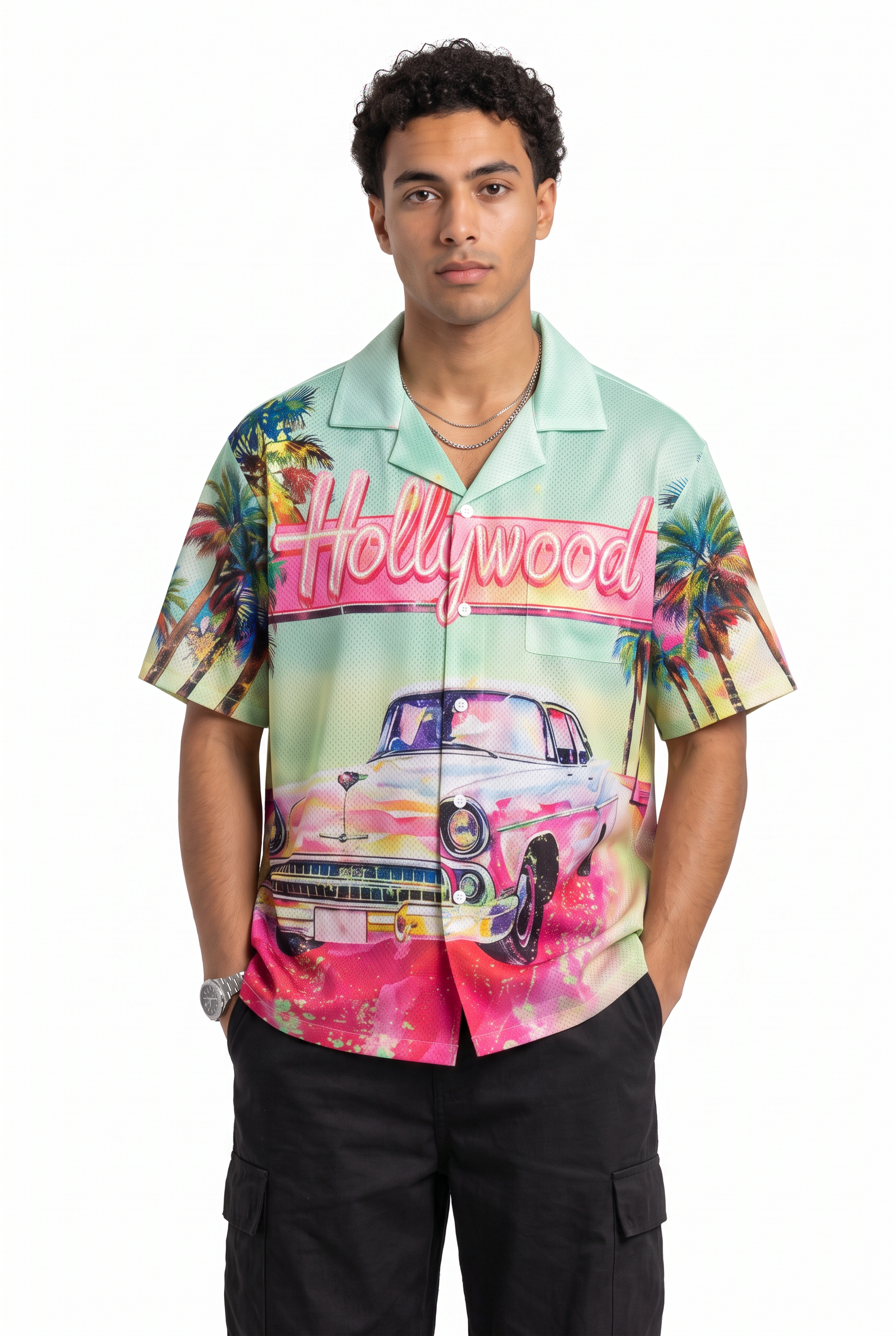 Sky Blue Chest Pocket Casual Shirt