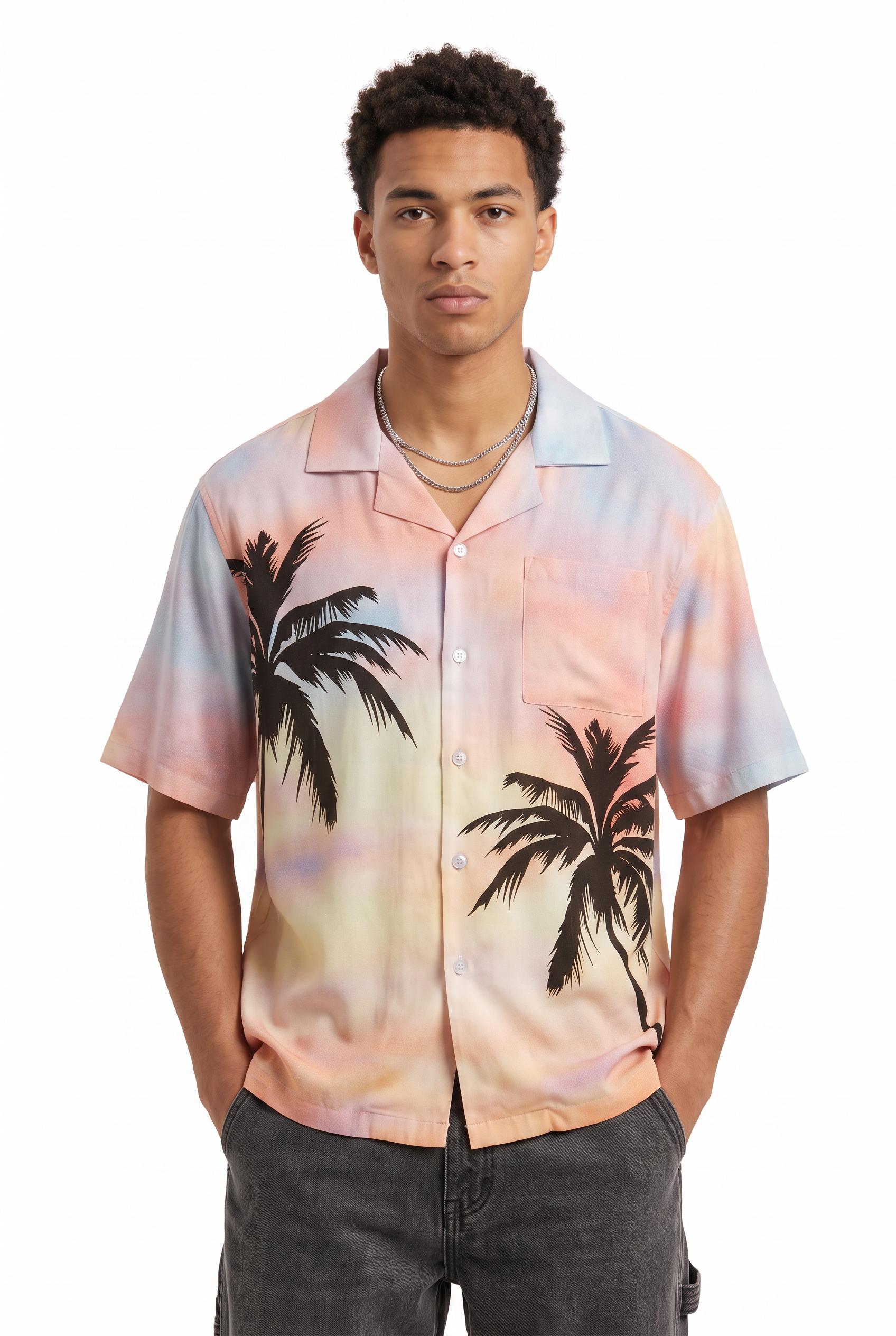 Yellow Chest Pocket Casual Shirt