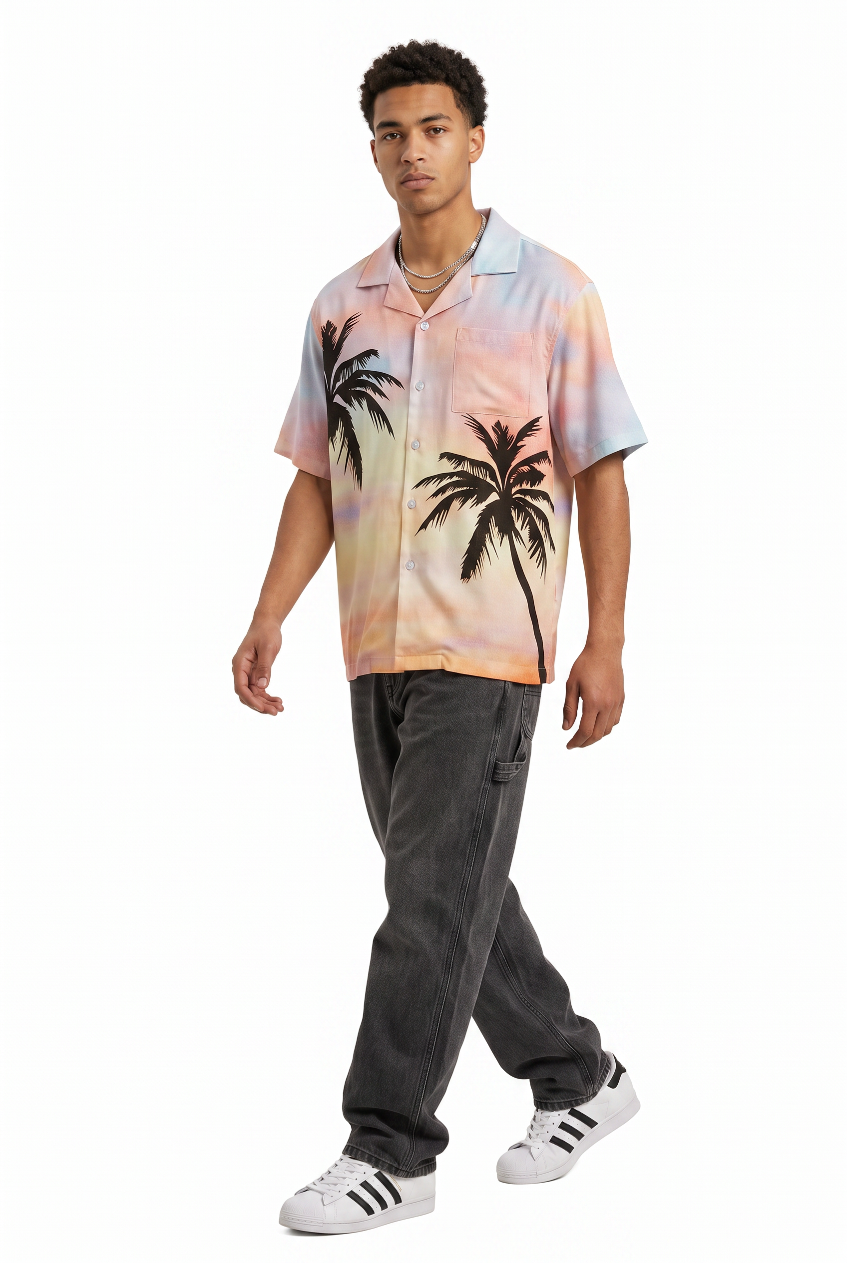 Yellow Chest Pocket Casual Shirt