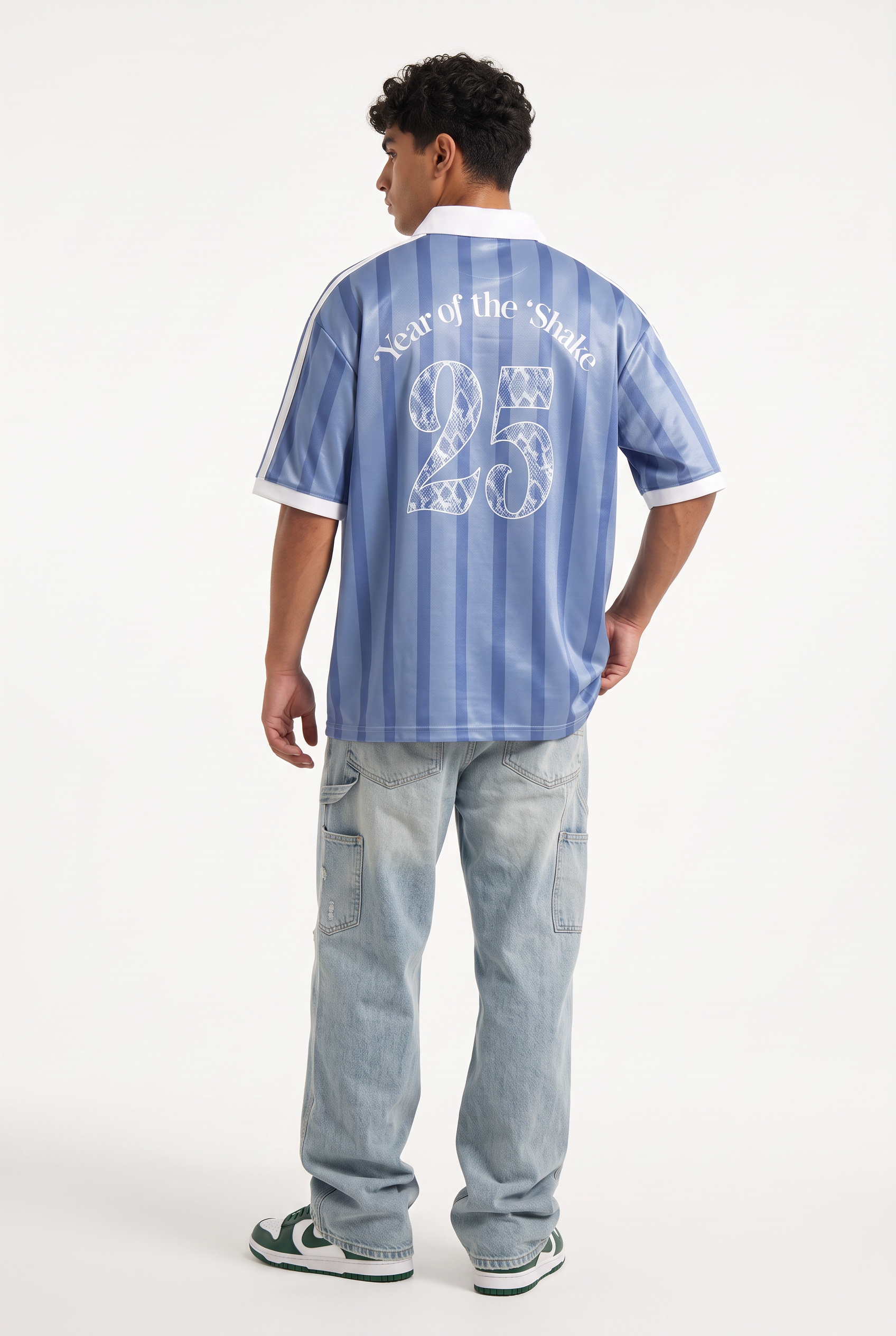Sky Blue Oversized Crew Neck Tee