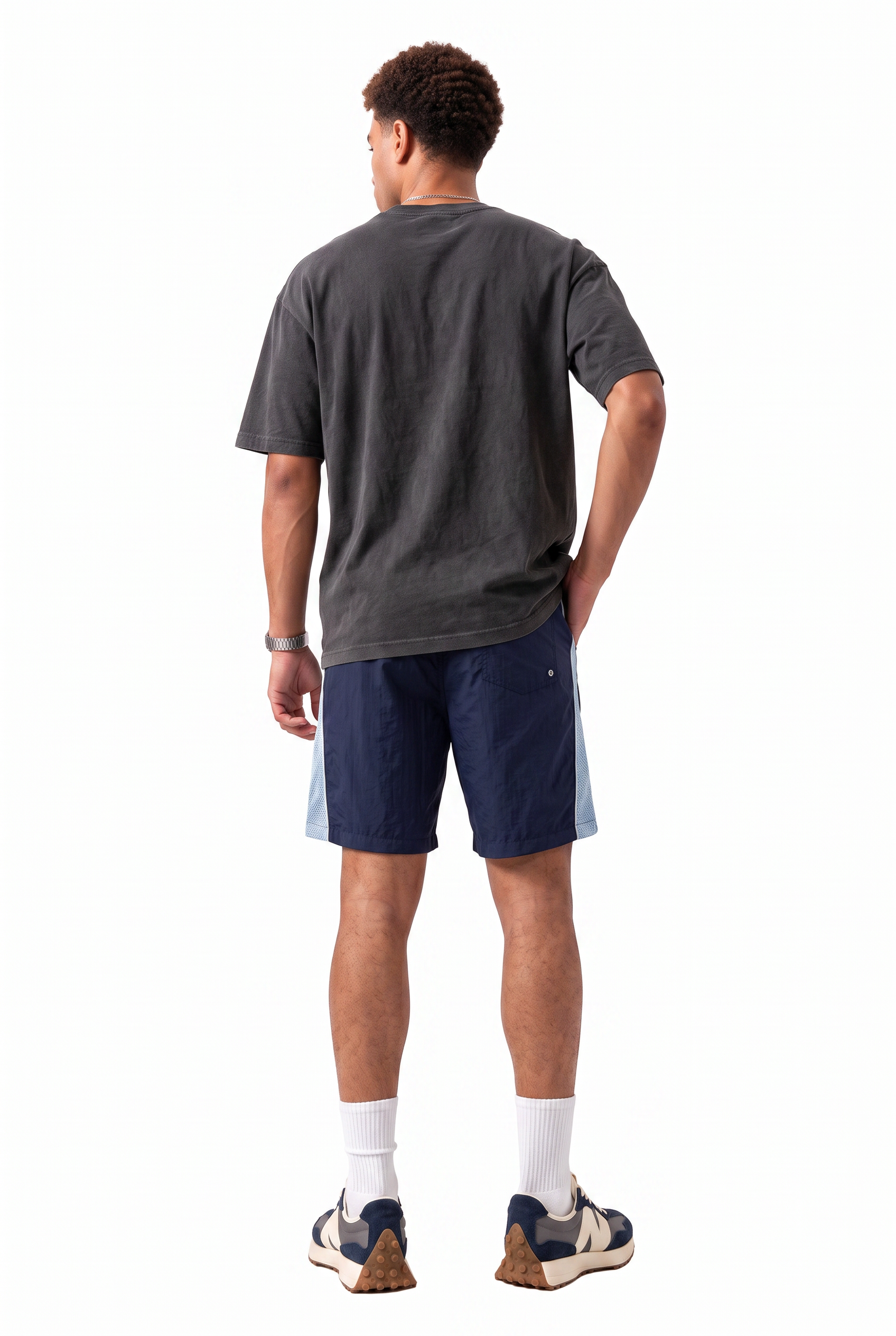 Sky Blue Drawstring Shorts