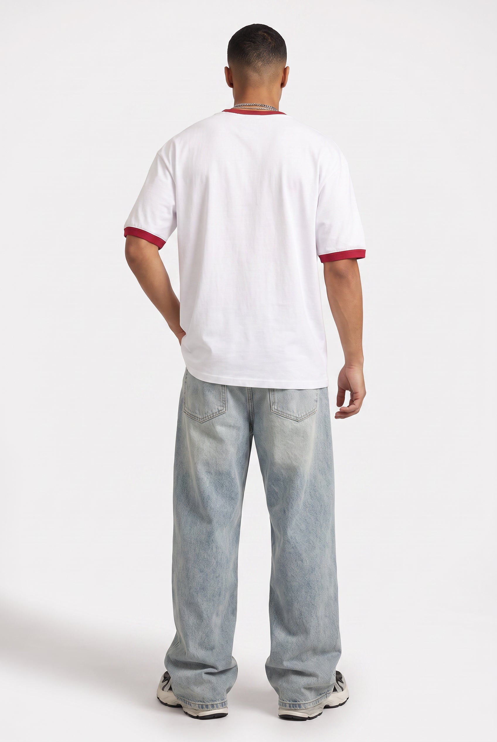 White Crew Neck Essential Tee